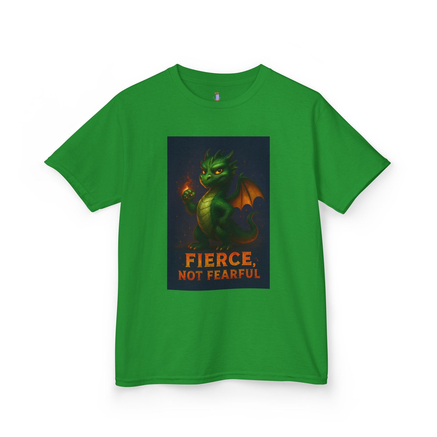Fierce Kids Tee - Fun Cotton T-Shirt, Dragon Graphic, Gift for Boys & Girls, Halloween Costume, Birthday, Playtime Outfit, Adventure Wear