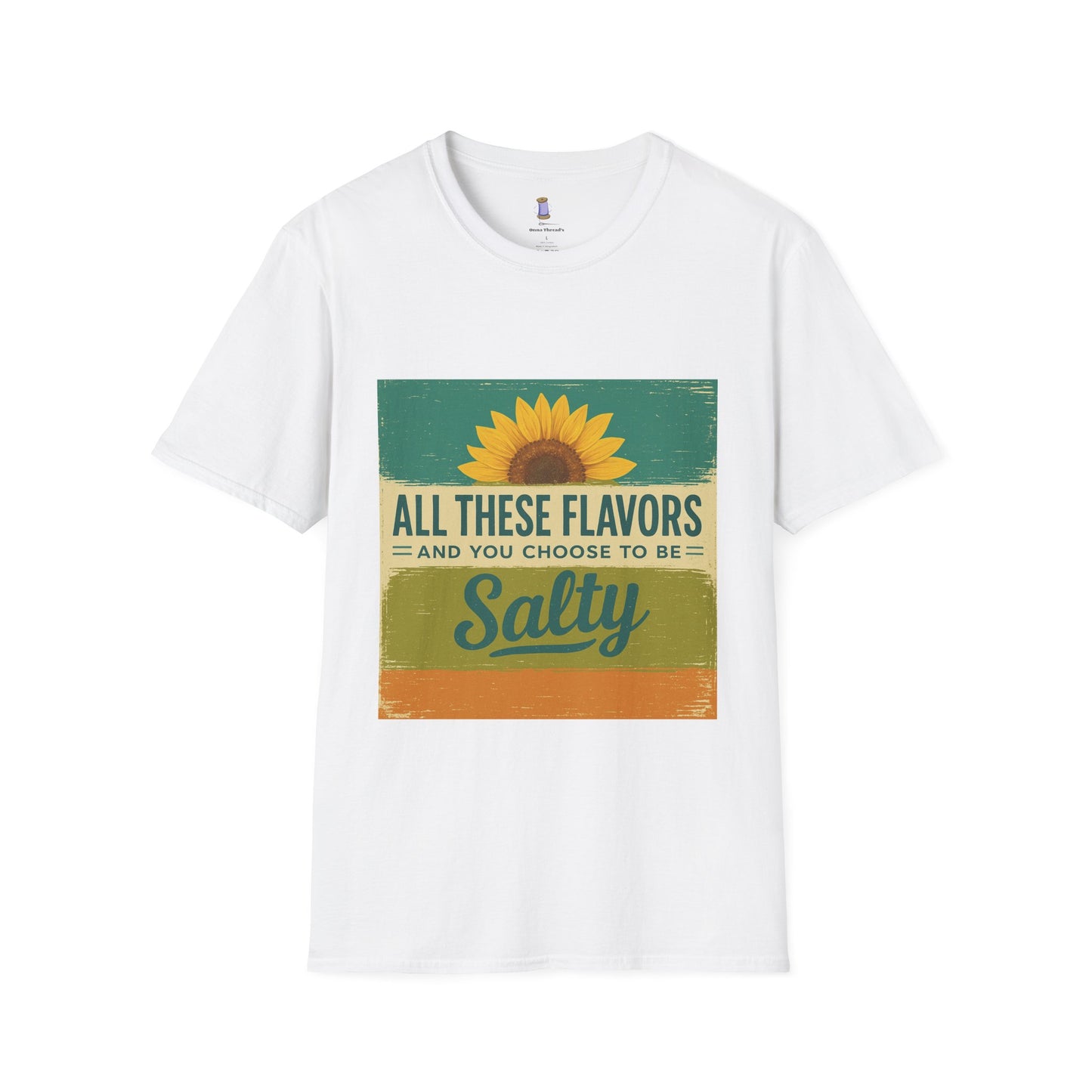 Sunflower Salty T-Shirt: Unisex Softstyle Tee for Sunshine Lovers, Casual Wear, Birthday Gift, Summer Vibes, Relaxed Style