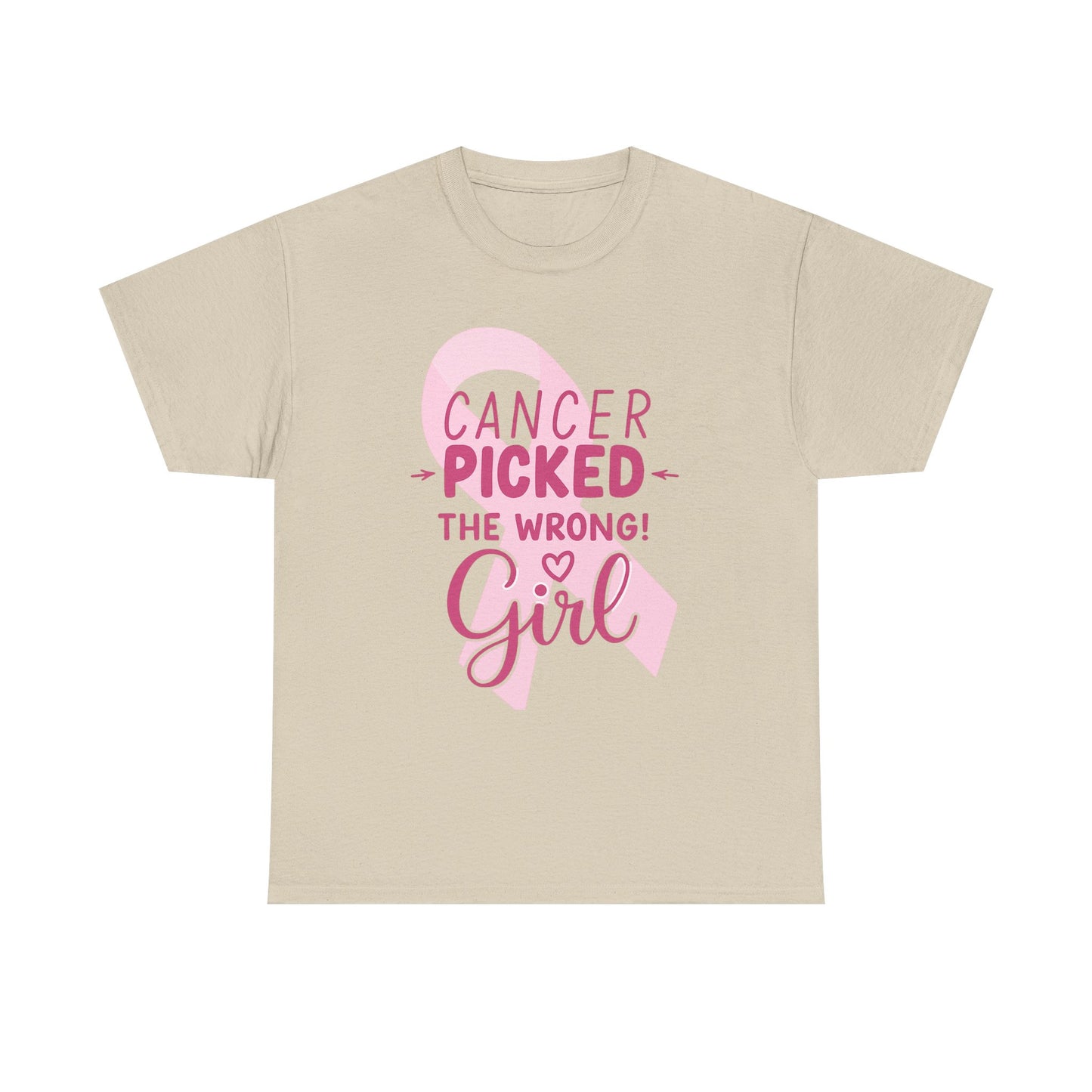 Cancer: The Wrong Picked Girl - Pink Ribbon Tee