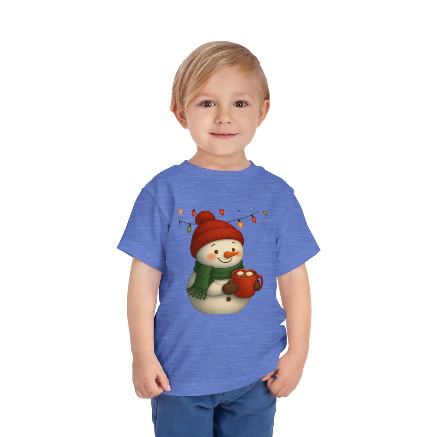 Snowman & Hot Chocolate Toddler Christmas Tee