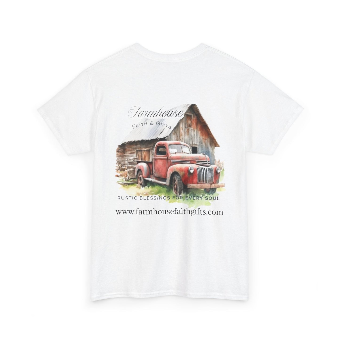 Rustic Farmhouse Unisex Tee, Country Style Shirt, Vintage Truck Tee, Back to Nature Apparel, Ideal Gift for Farm Lovers