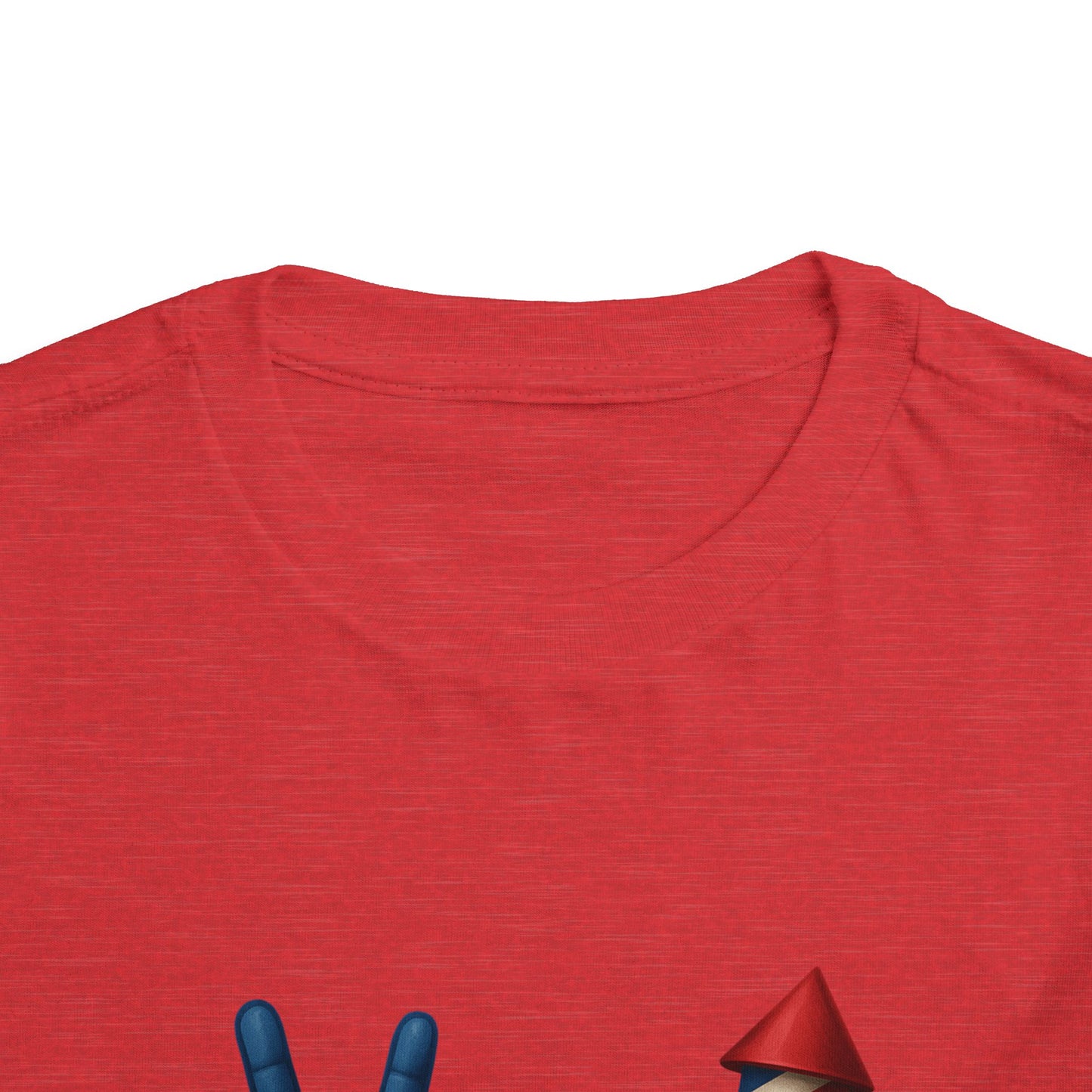 4th of July Peace & Heart Tee: Patriotic Toddler Shirt