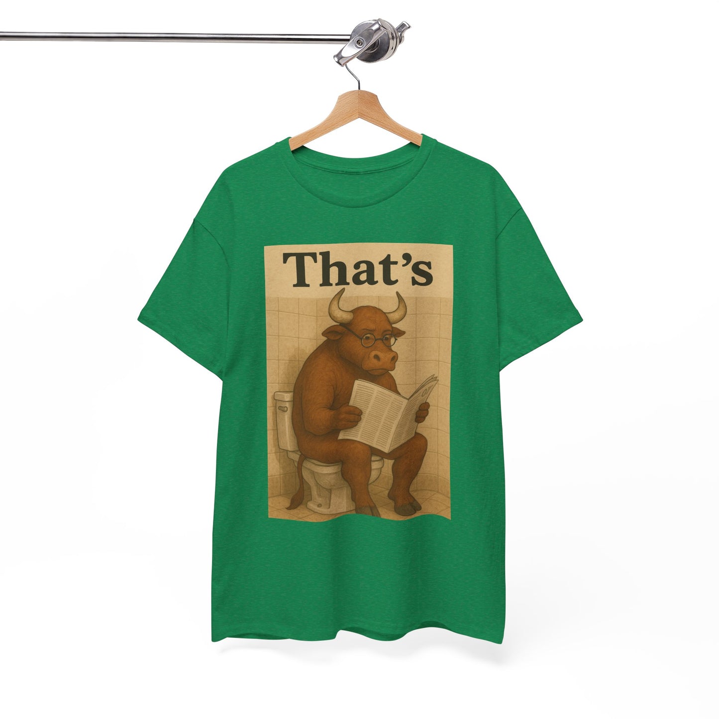 Bull on Toilet Unisex Tee