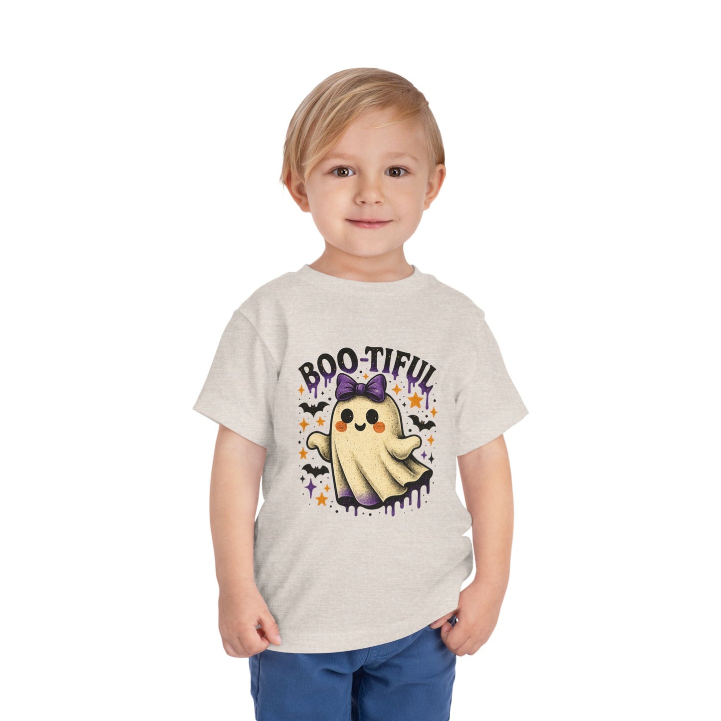 Boo-tiful Ghost Halloween Toddler Tee