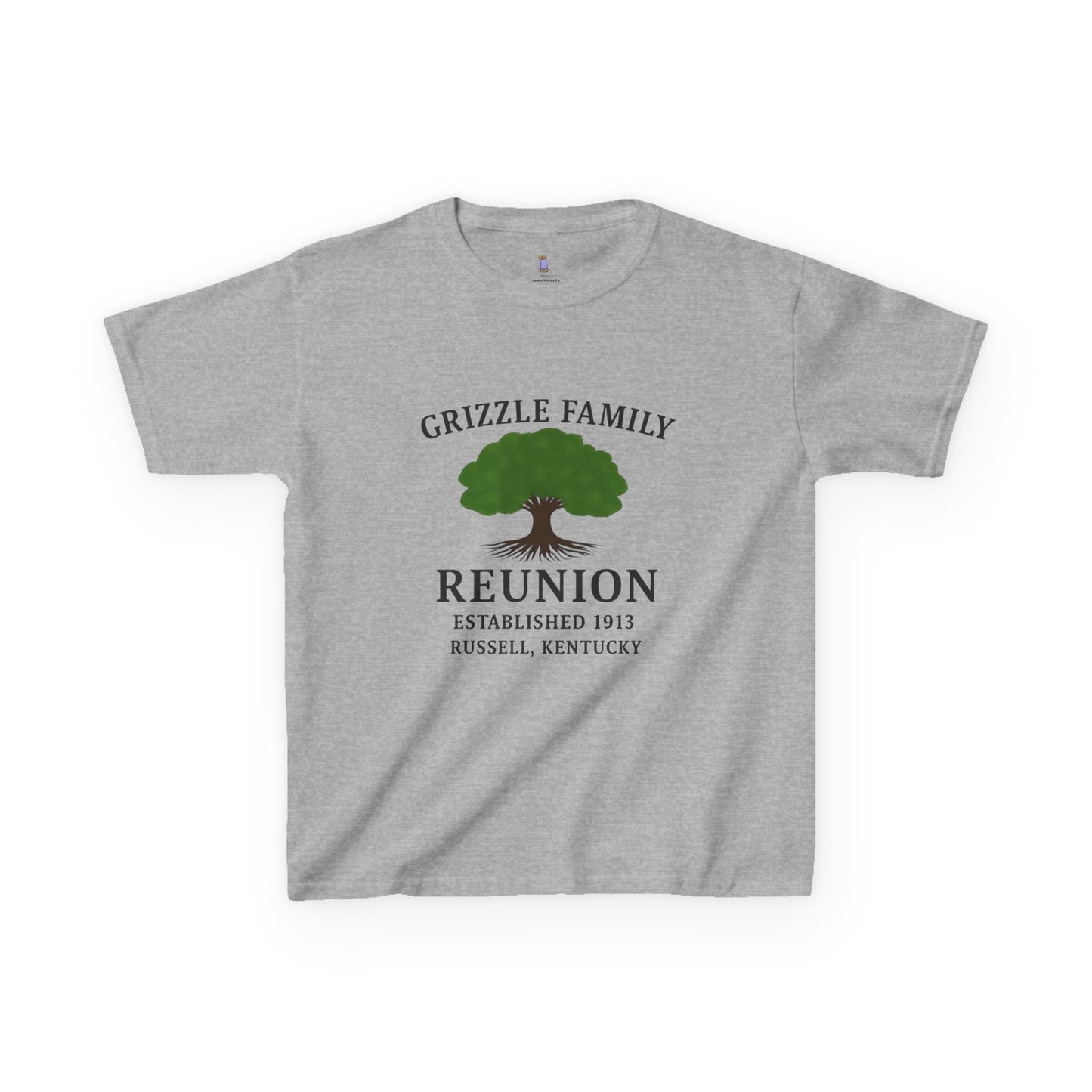 Grizzle Family Reunion Youth Tee, Family Gathering Shirt, Personalized Kids T-Shirt, Family Heritage Gift, Kids Reunion Apparel
