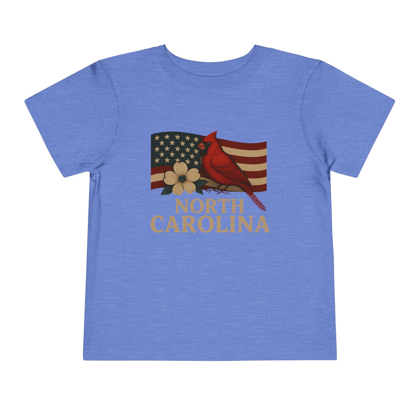 NC Cardinal & Dogwood Toddler Christmas Tee