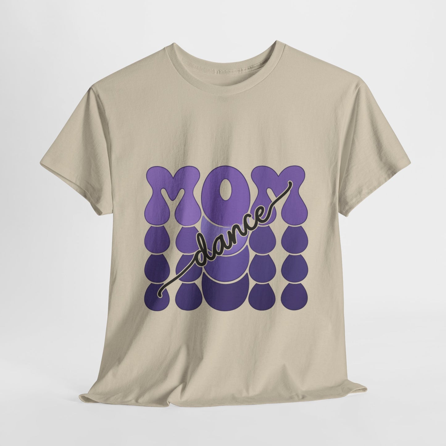 MOM Dance – Purple Letter Stage Spirit Tee