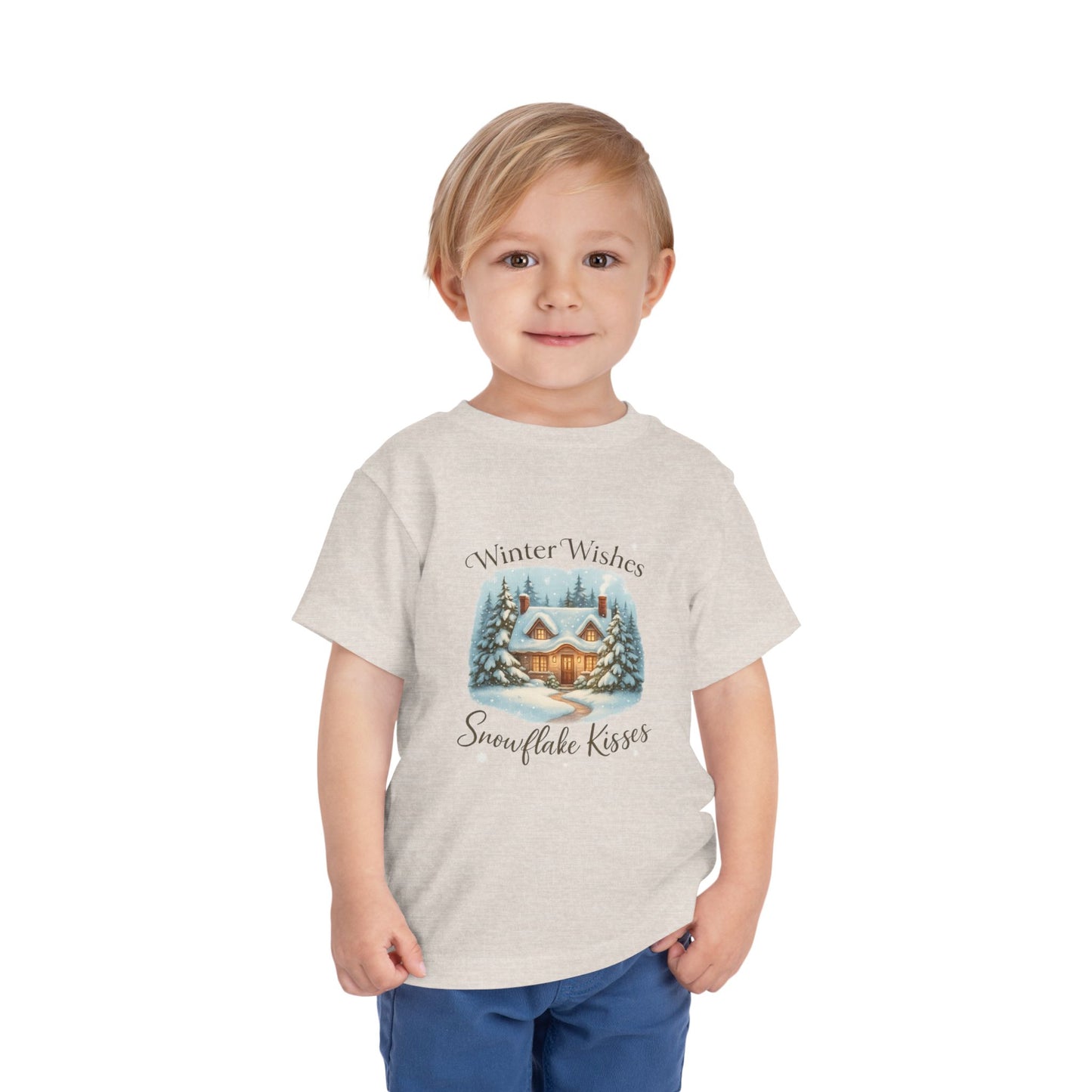 Winter Wishes Cottage Christmas Tee - Toddler Holiday