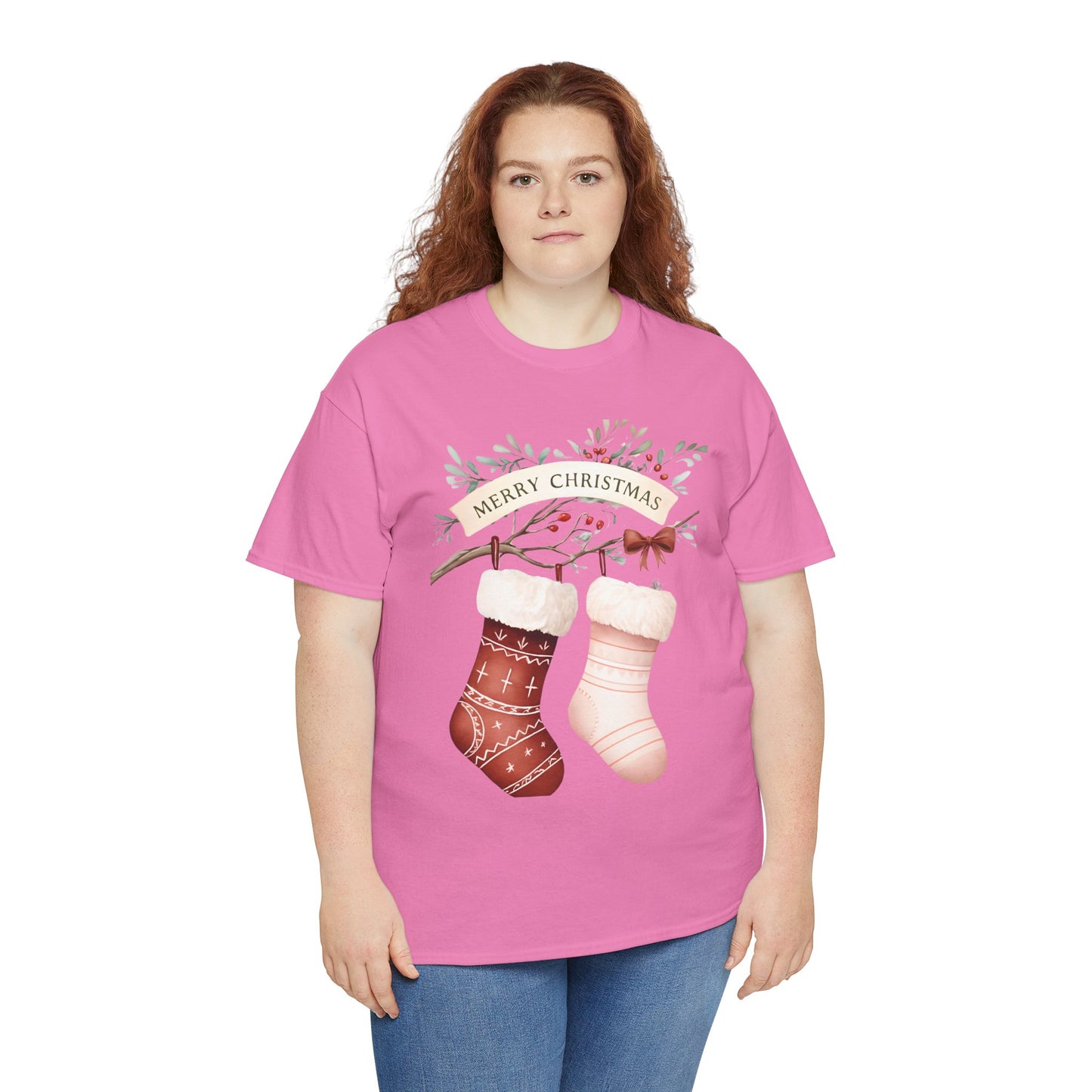 Watercolor Christmas Stocking Tee - Hope & Love