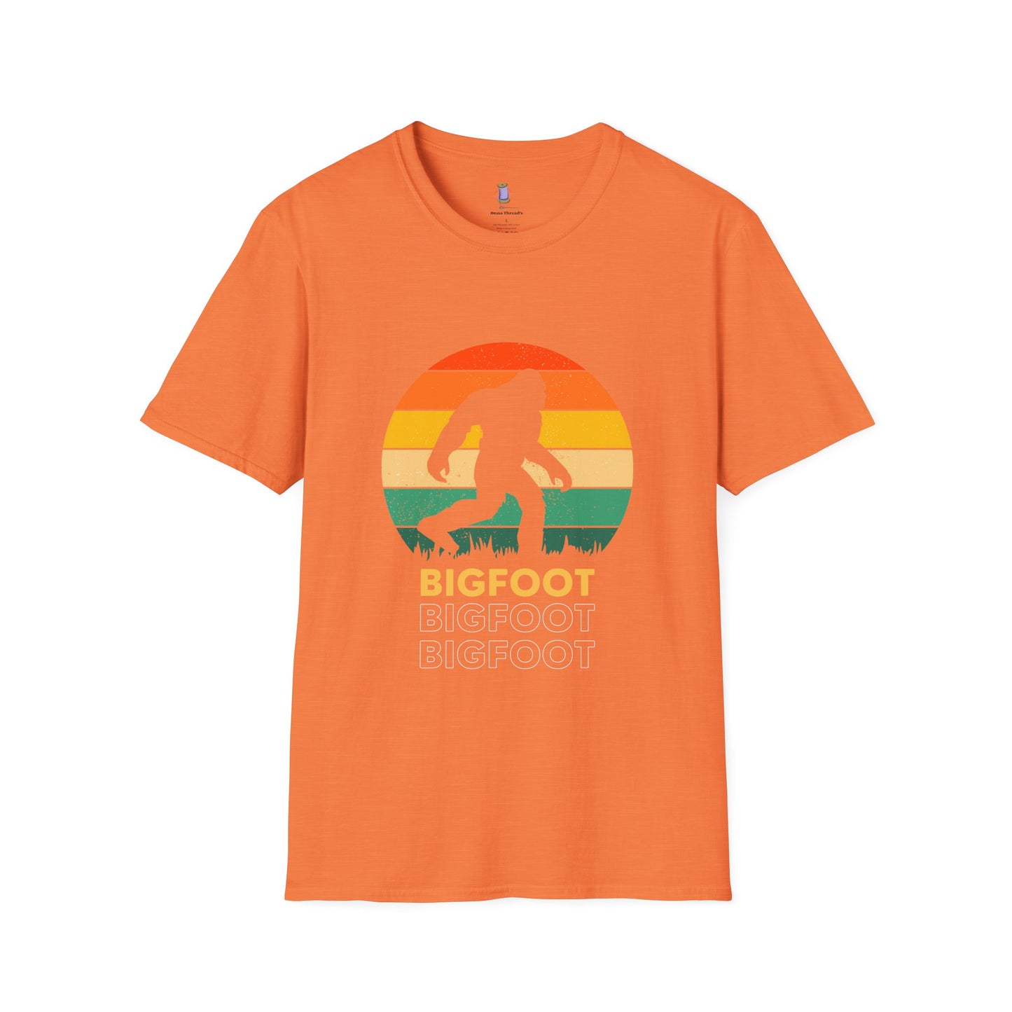 Bigfoot Adventure Unisex Softstyle T-Shirt, Casual Tee for Nature Lovers, Summer Vibe Shirt, Gift for Outdoor Enthusiasts, Hiking Apparel