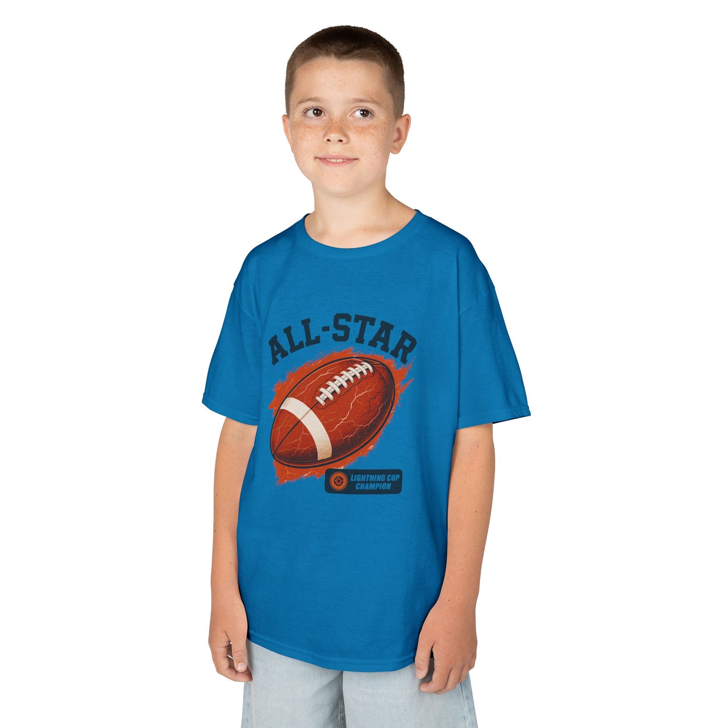 All-Star Kids Football Tee, Sports Apparel, Boys Football Shirt, Kids Casual Wear, Back To School Shirt, Birthday Gift
