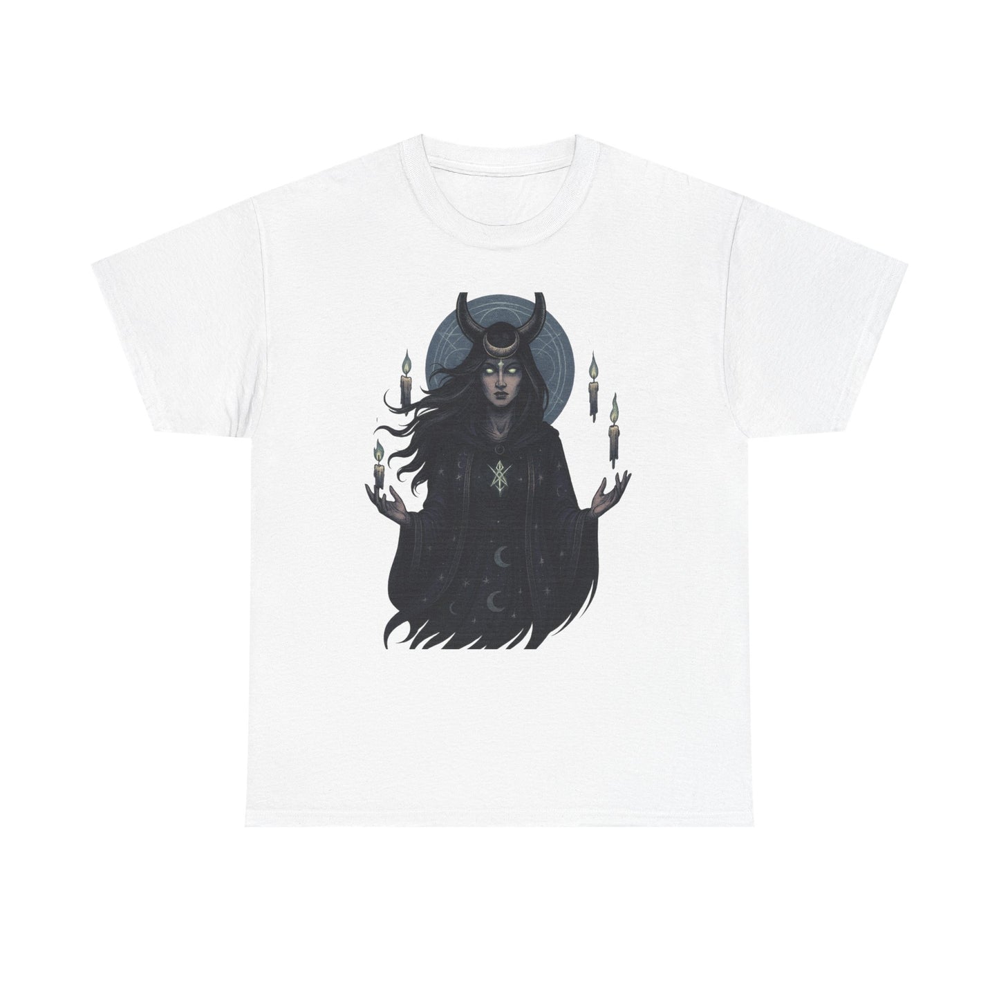 Moonlit Sorceress – Enchanted Candlelight Tee