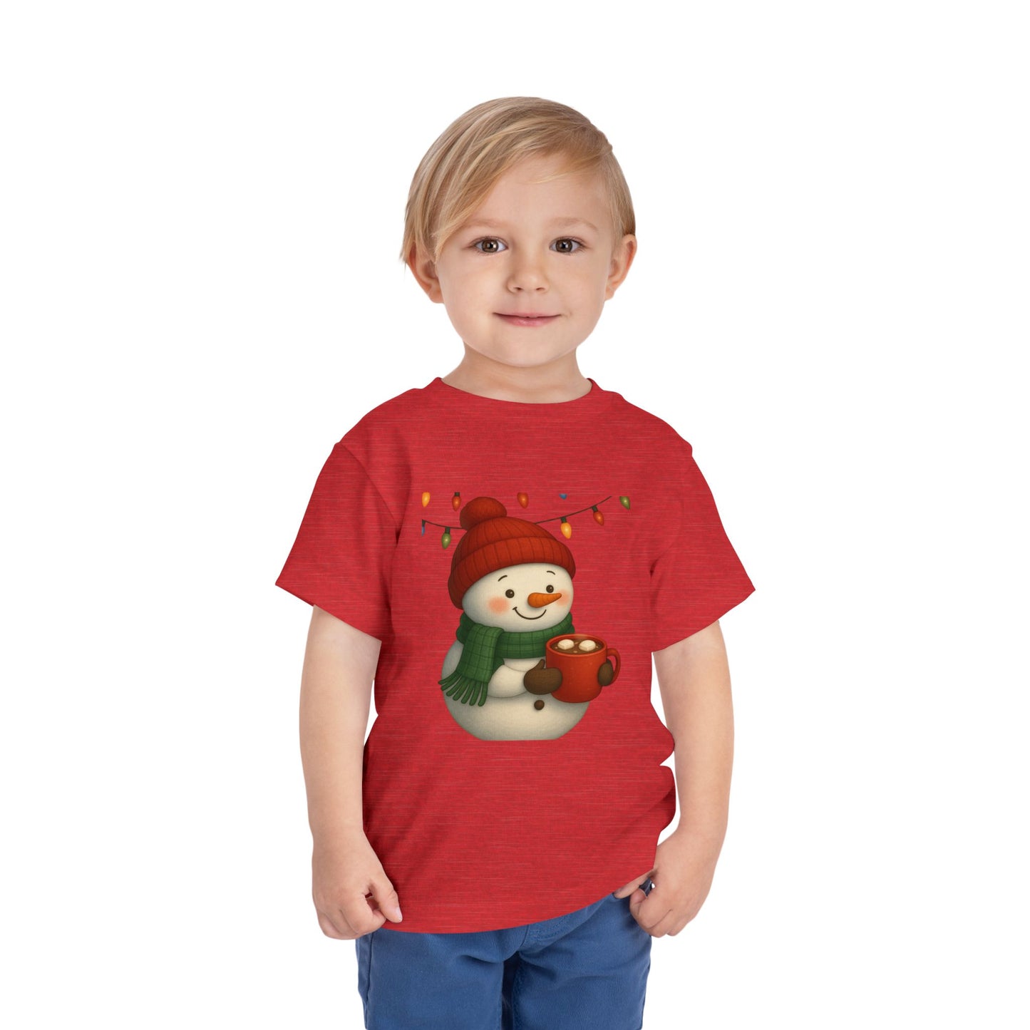 Snowman & Hot Chocolate Toddler Christmas Tee