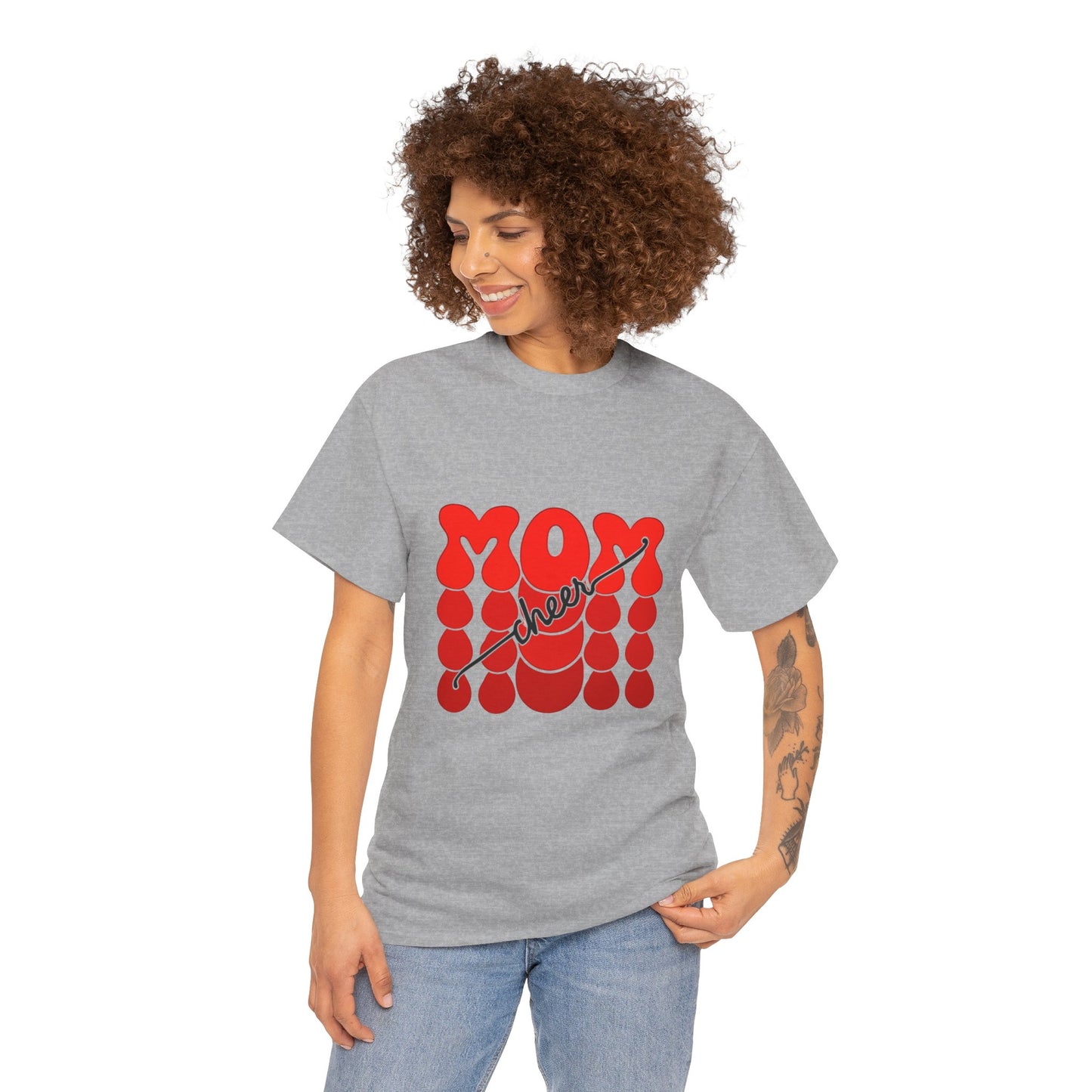 Retro Mom Cheer Tee – Bold Support & Spirit Shirt