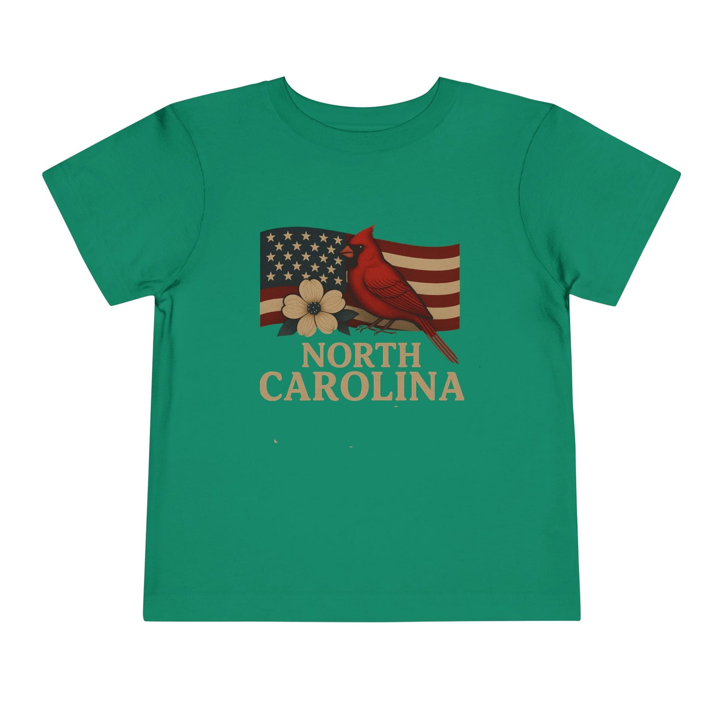 NC Cardinal & Dogwood Toddler Christmas Tee