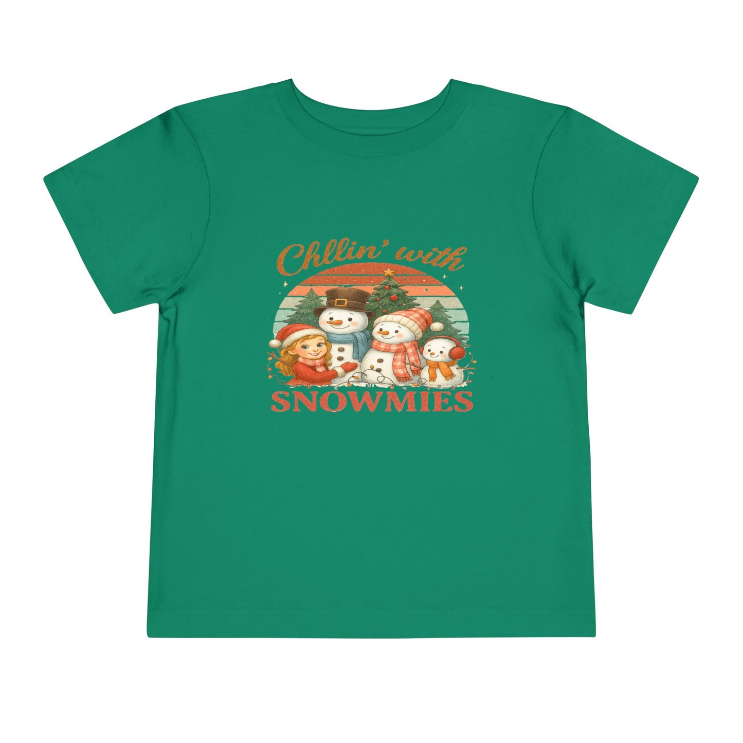 Chillin' with Snowmies Toddler Christmas Tee