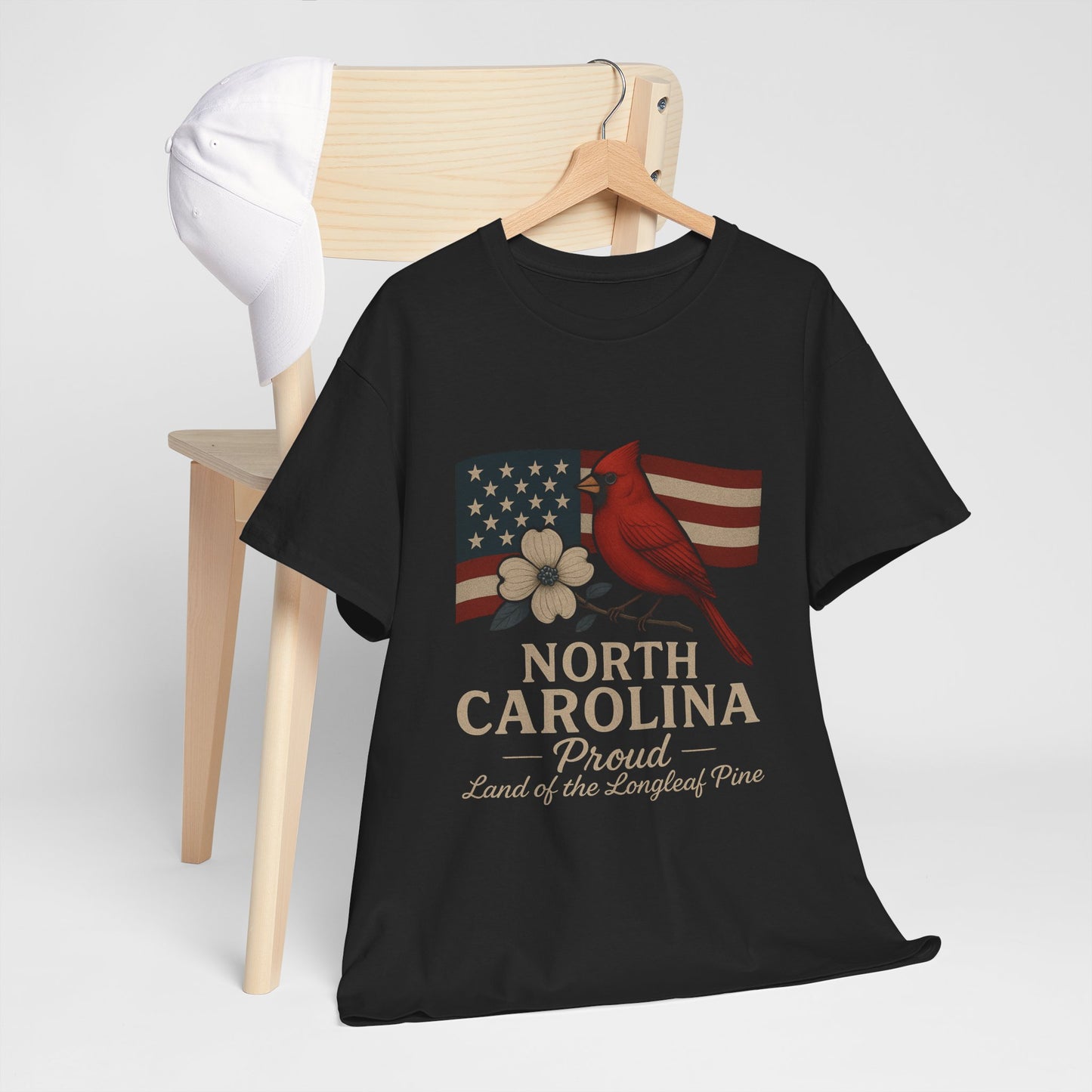 NC Pride: Cardinal, Dogwood & State Flag Tee