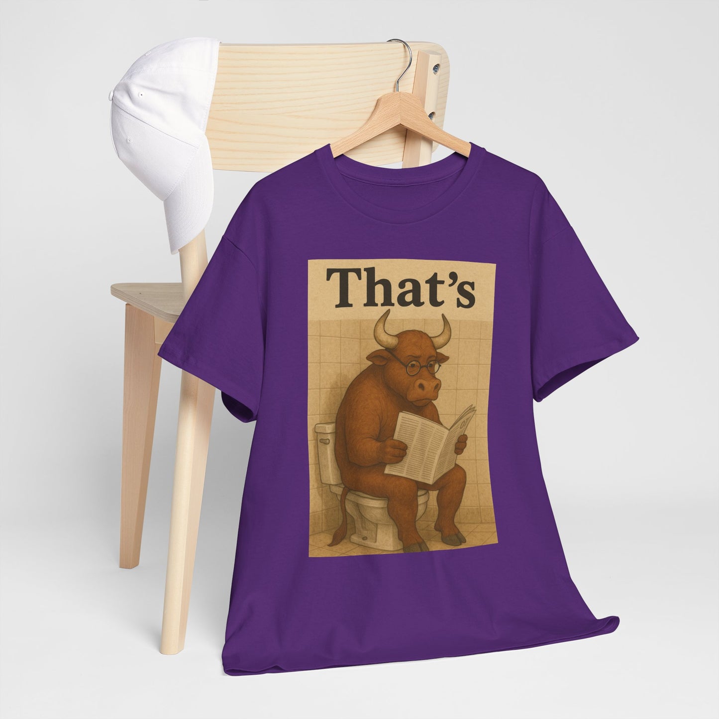 Bull on Toilet Unisex Tee