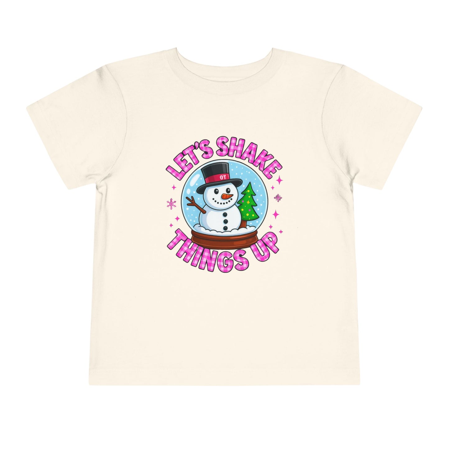 Let's Shake Things Up! Snow Globe Toddler Christmas Tee