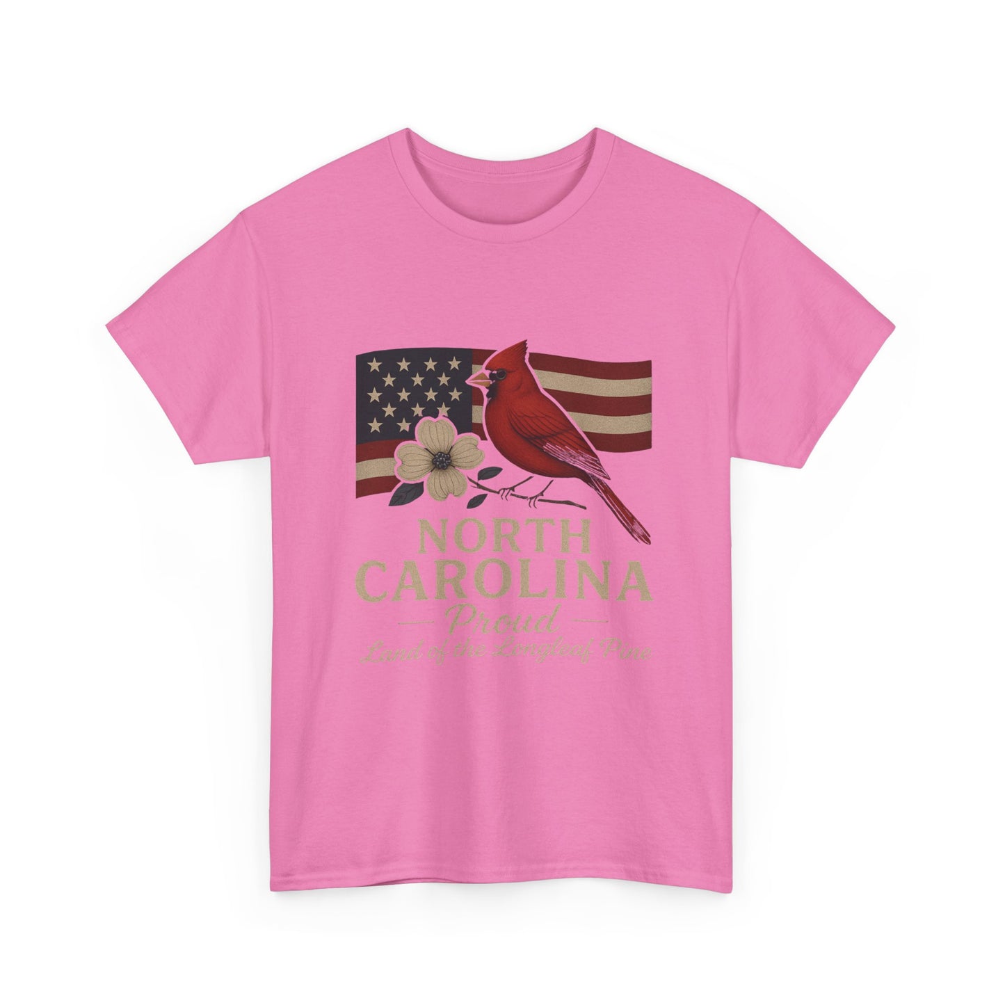 NC Pride: Cardinal, Dogwood & State Flag Tee