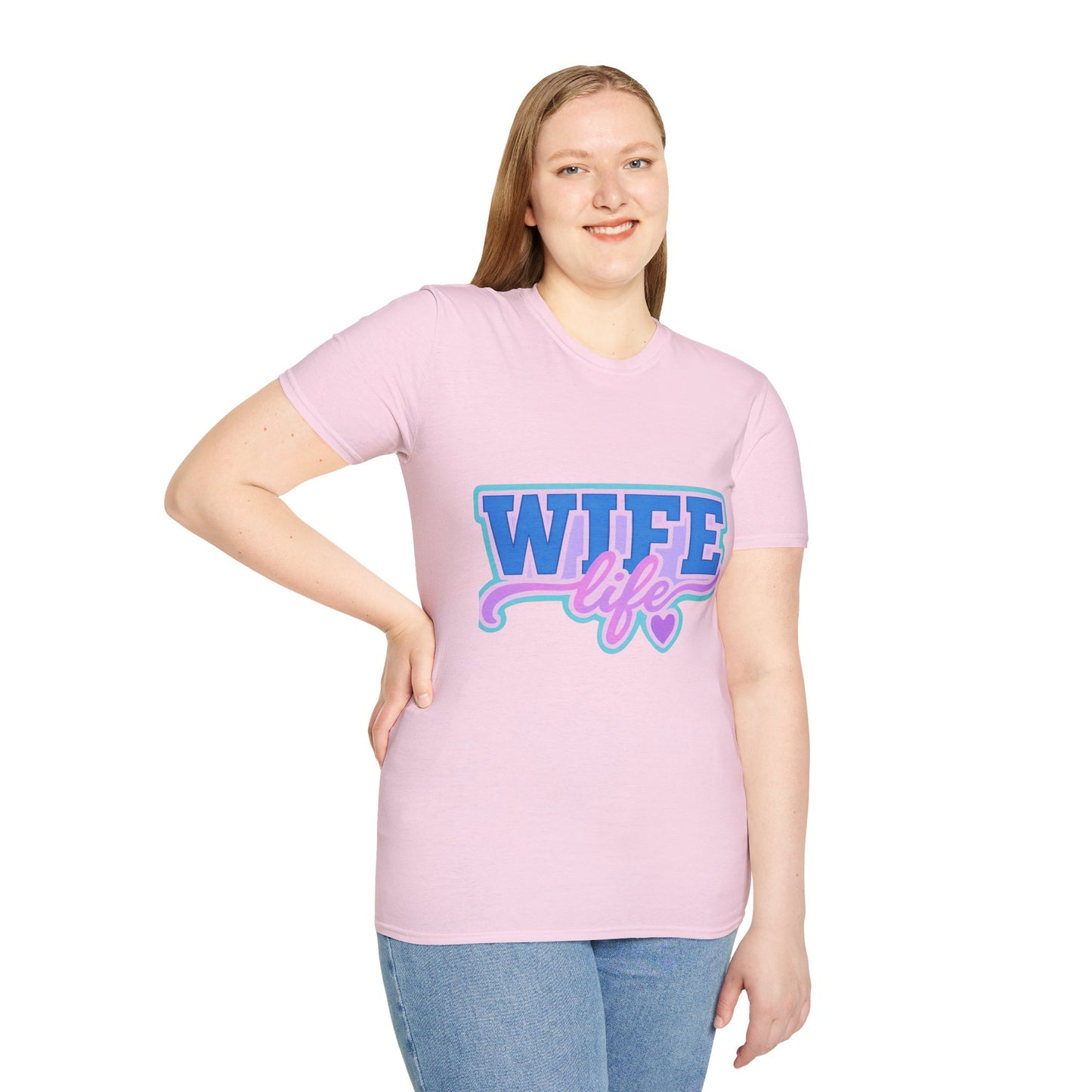Wife Life T-Shirt, Cute Wife Tee, Unisex Graphic Shirt, Gift for Her, Couple's Apparel, Casual Wear, Birthday Gift