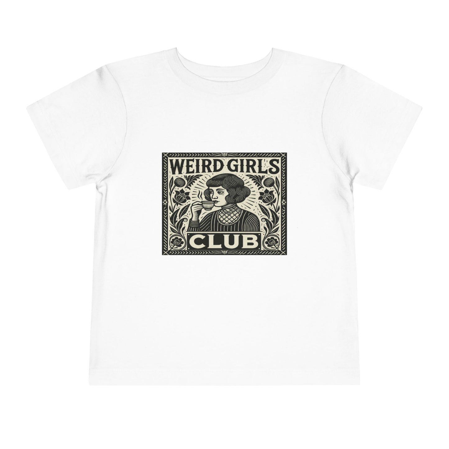 Weird Girls Club Tee - Vintage Linocut Christmas