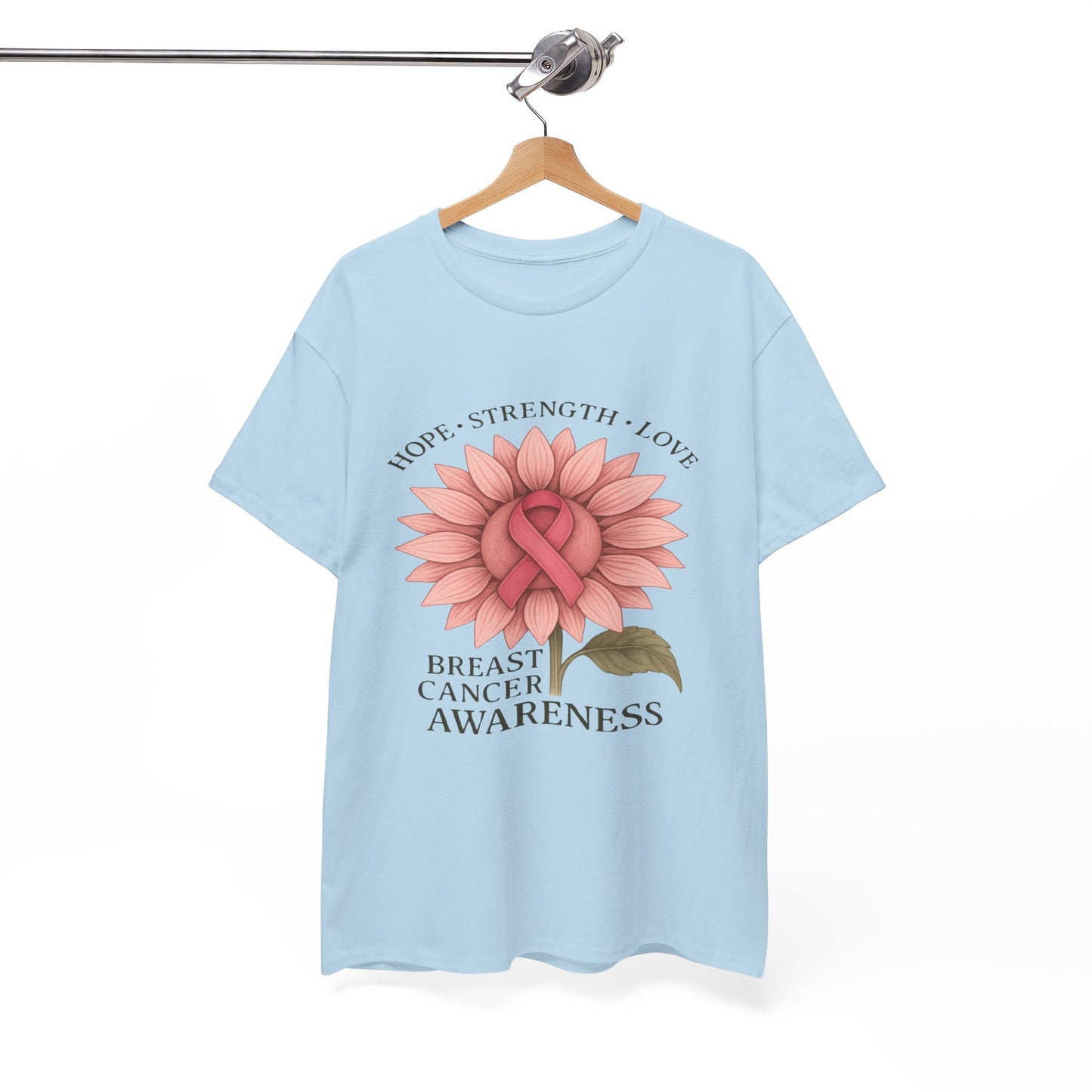 Hope Flower Breast Cancer Awareness Tee