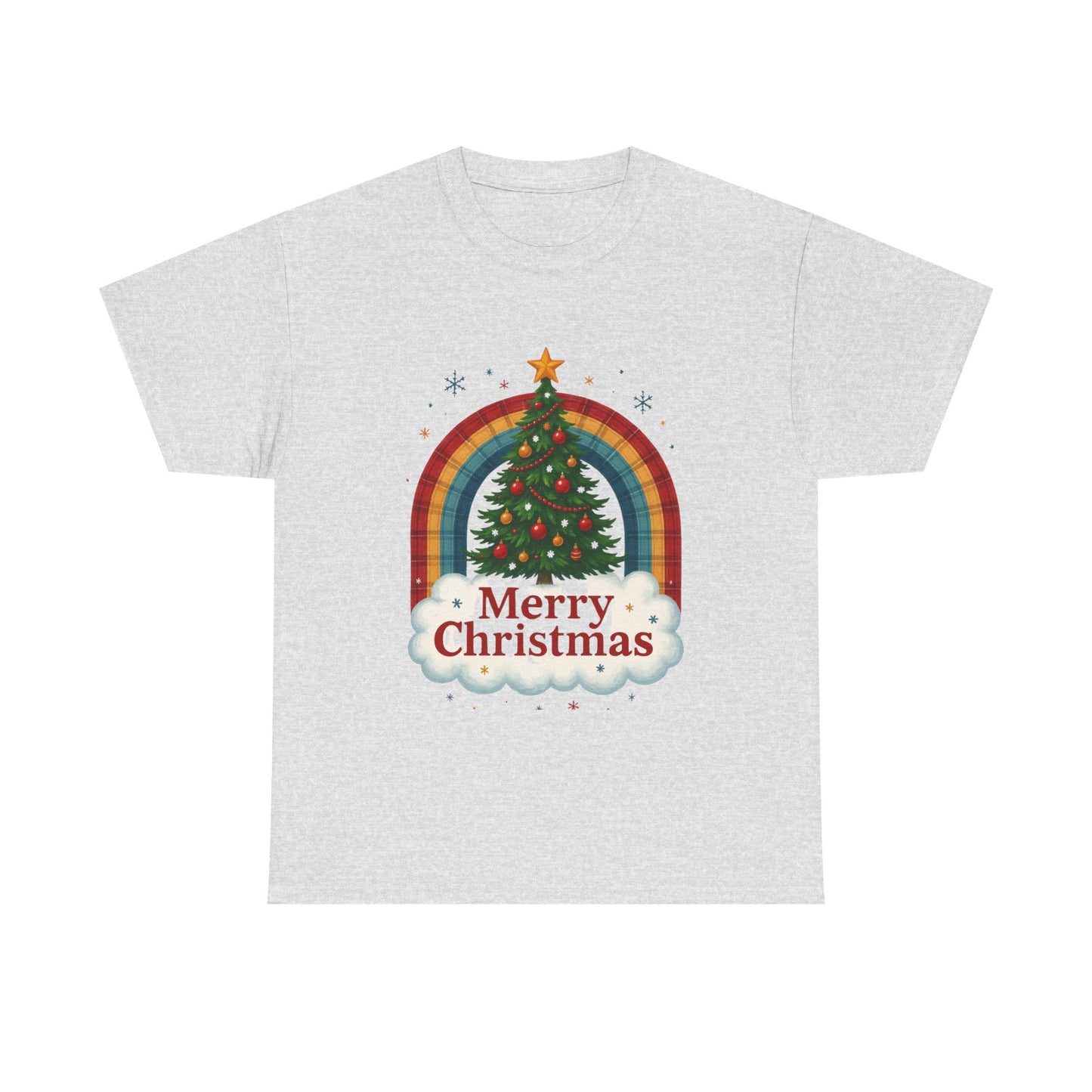 Christmas Rainbow Unisex Tee - Merry Christmas Tree