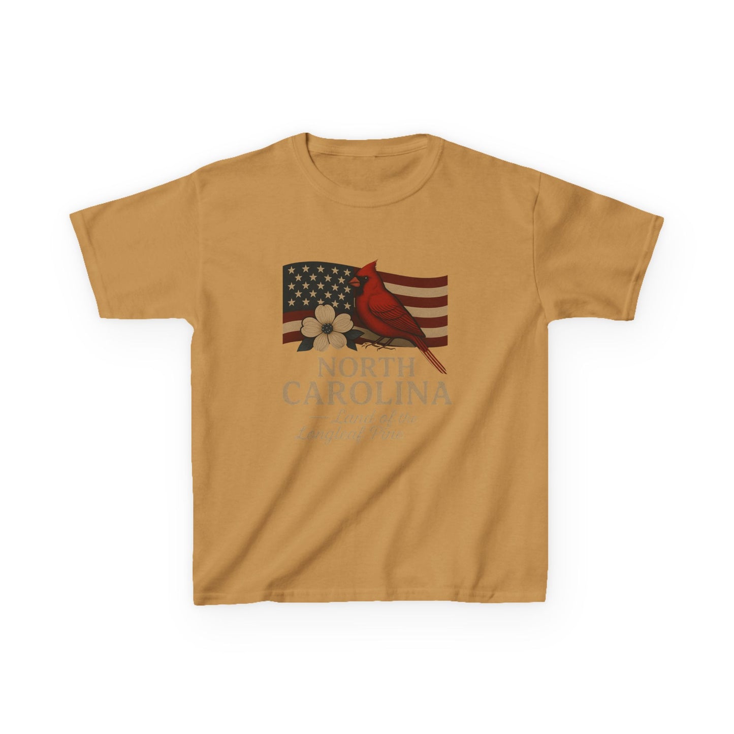 North Carolina Cardinal Christmas Tee - Kids Holiday Shirt