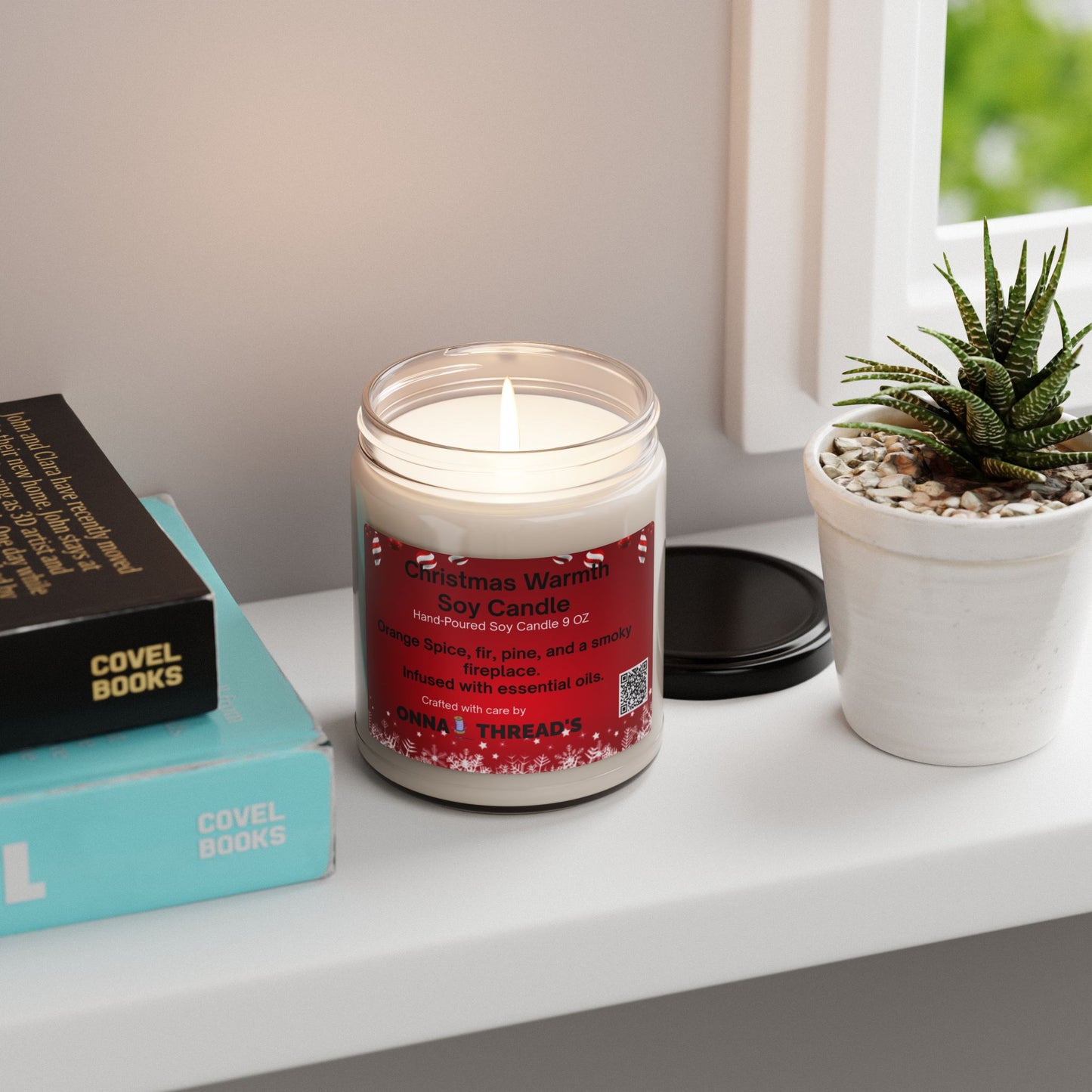 Christmas Warmth Scented Soy Candle, Cozy Home Decor, Holiday Gift, Relaxation Aromatherapy, Festive Atmosphere, Hand-Poured
