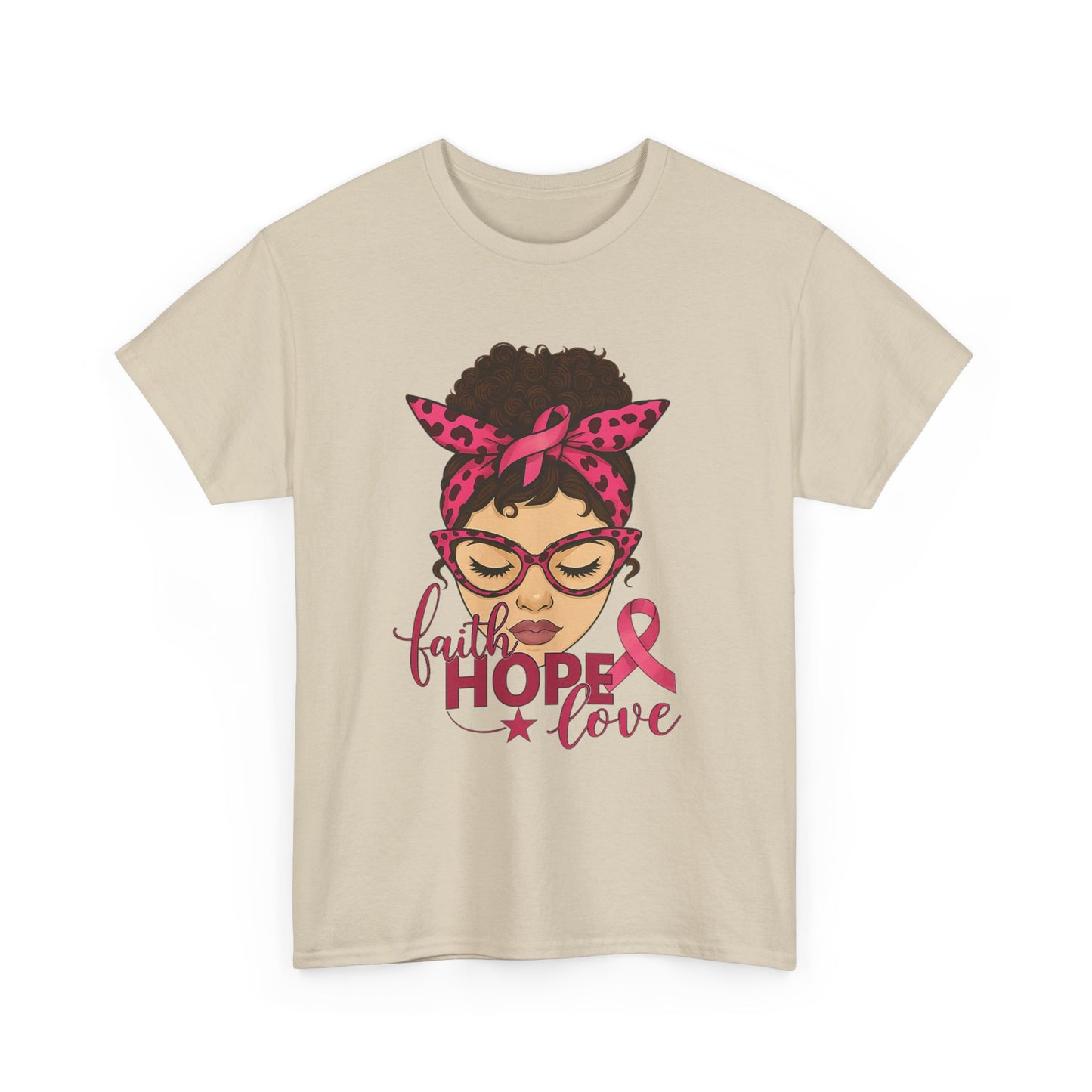 Hope, Faith, Love: Breast Cancer Awareness Tee