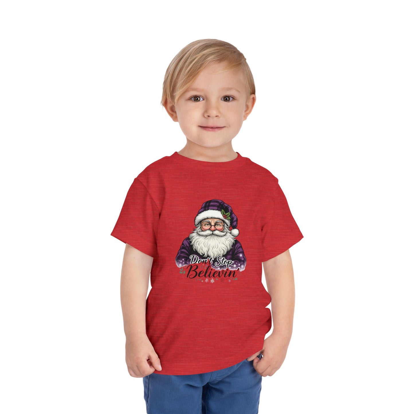Santa's 'Don't Stop Believin' Toddler Christmas Tee