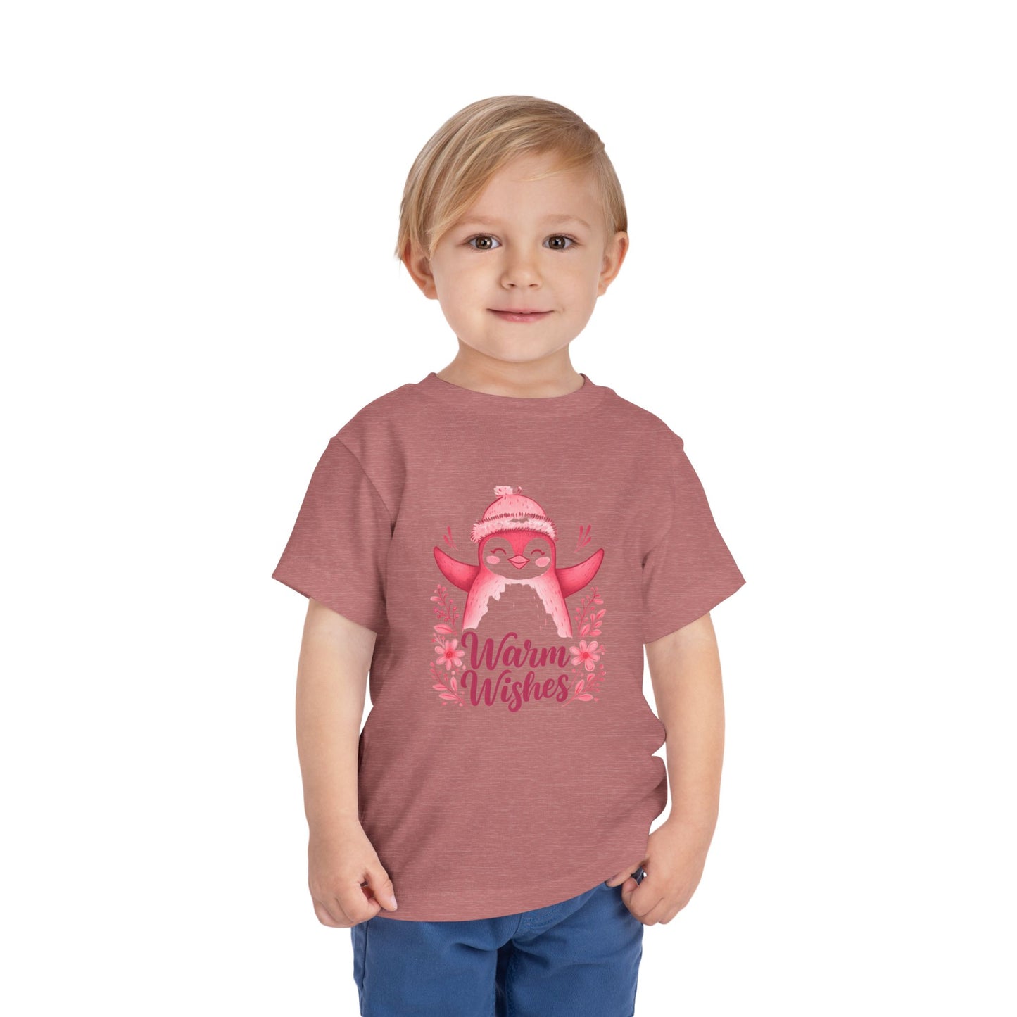 Warm Wishes Penguin Toddler Christmas Tee
