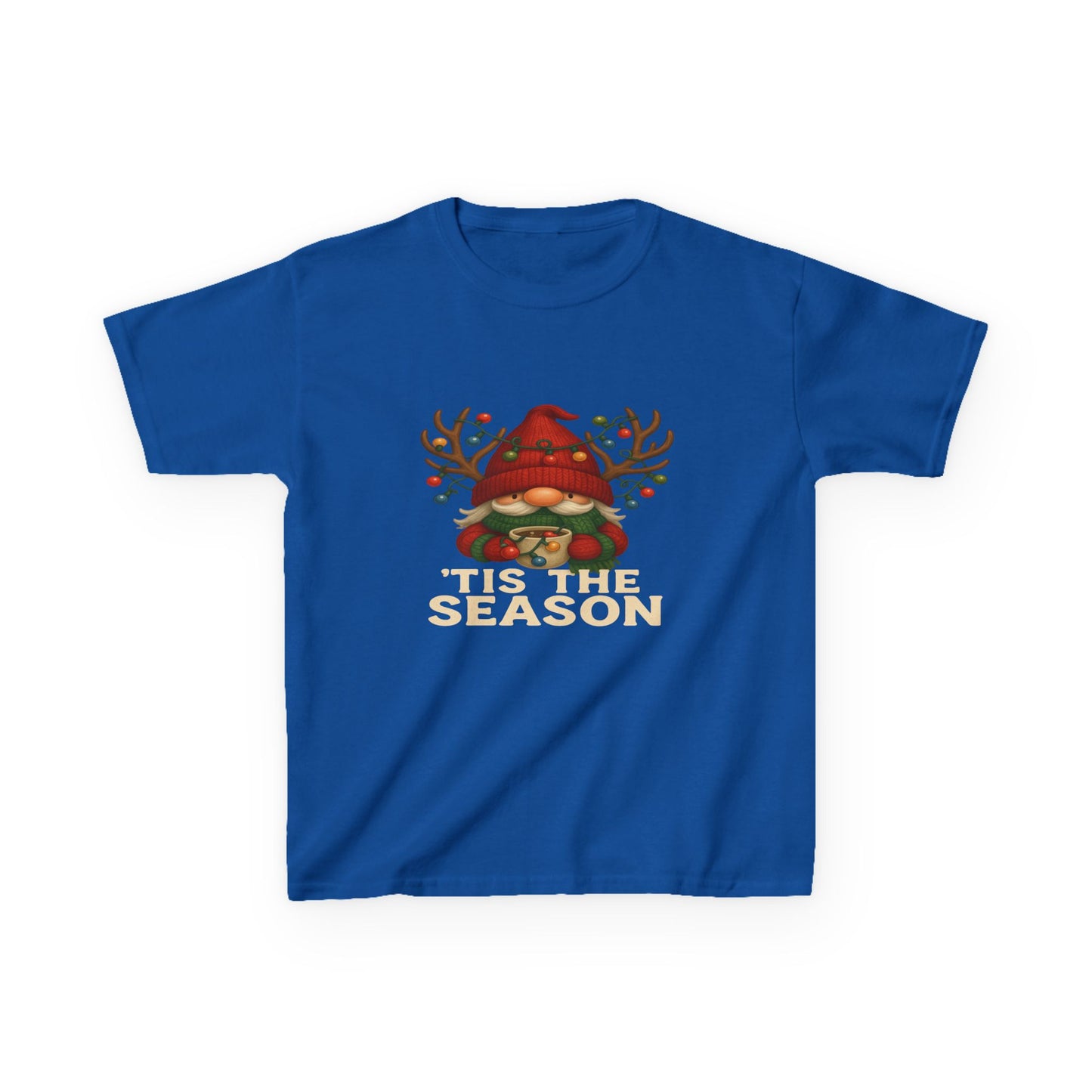 Gnome Dino 'Tis The Season Kids Christmas Tee
