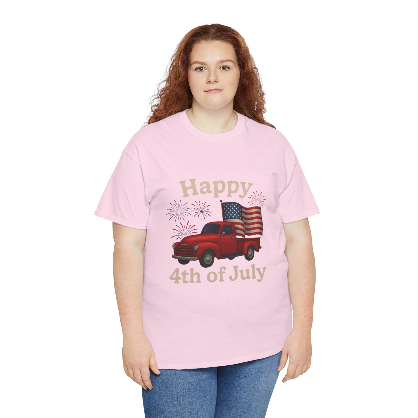 π Happy 4th of July Truck Tee β Patriotic Vintage Pickup Shirt