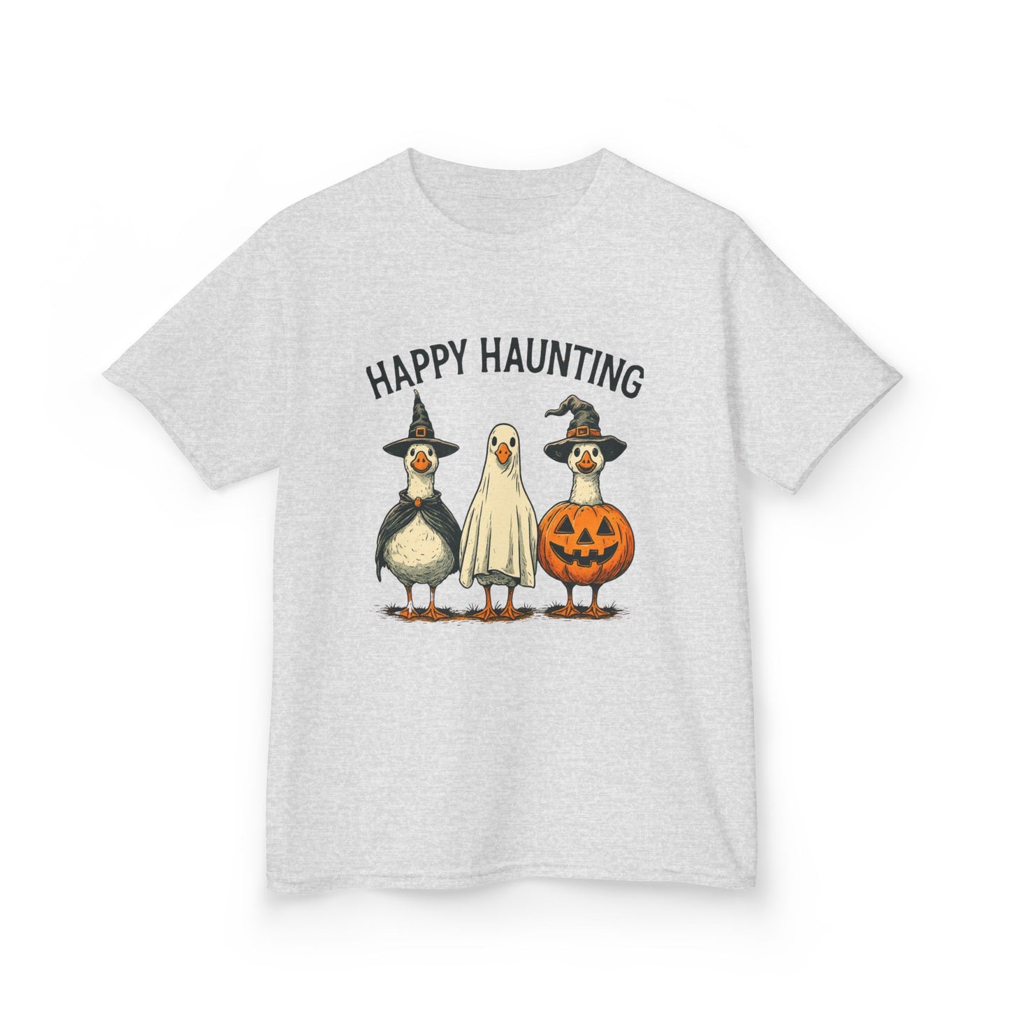 Happy Haunting Goose Halloween Kids Tee