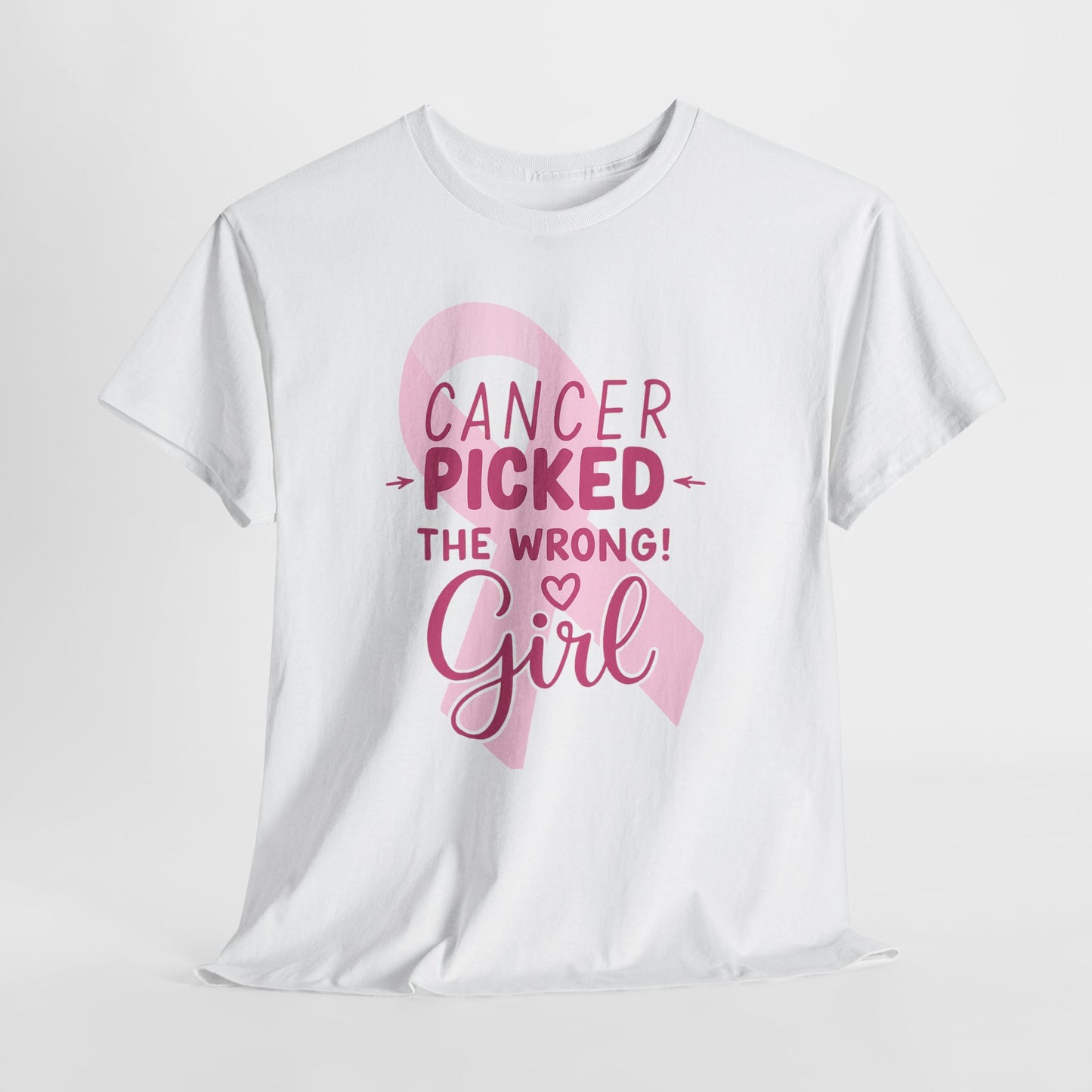 Cancer: The Wrong Picked Girl - Pink Ribbon Tee