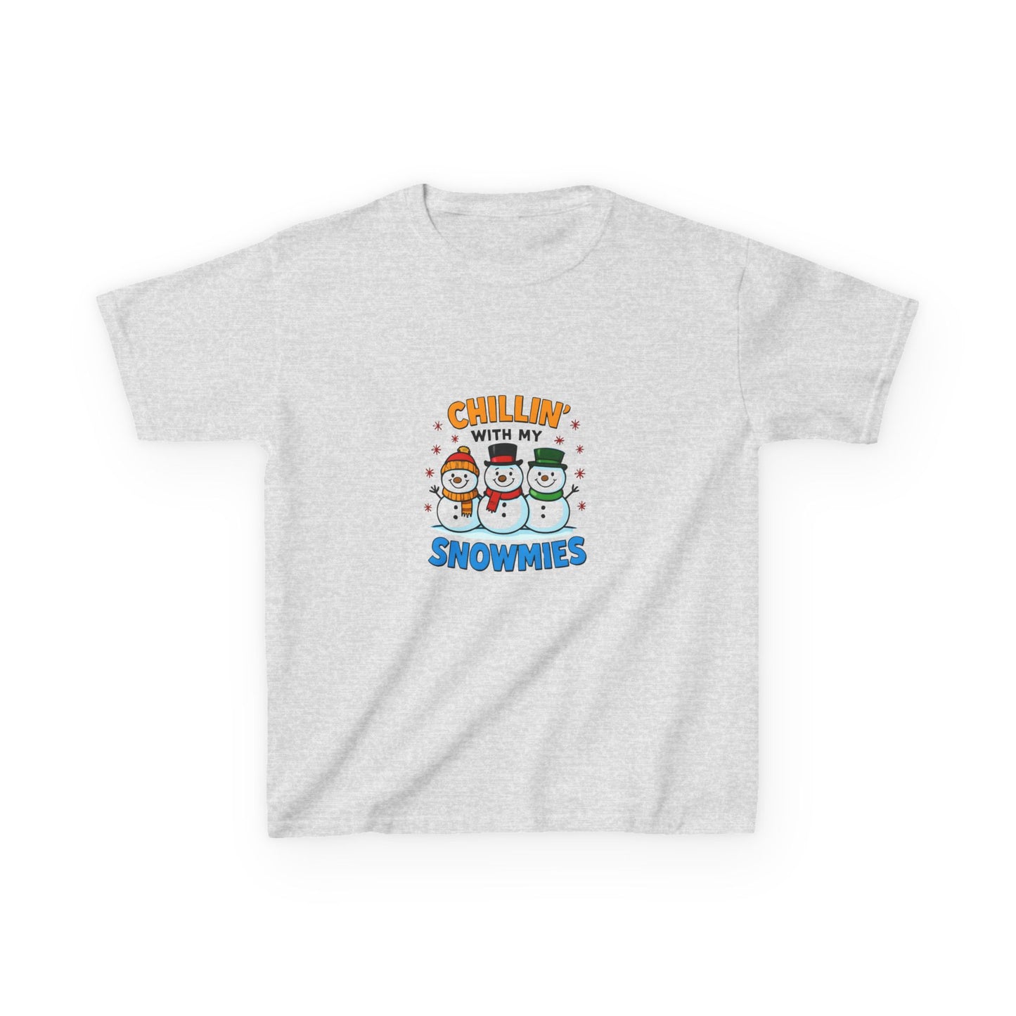 Chillin' with Snowmies: Holiday Dinosaur Kids Tee