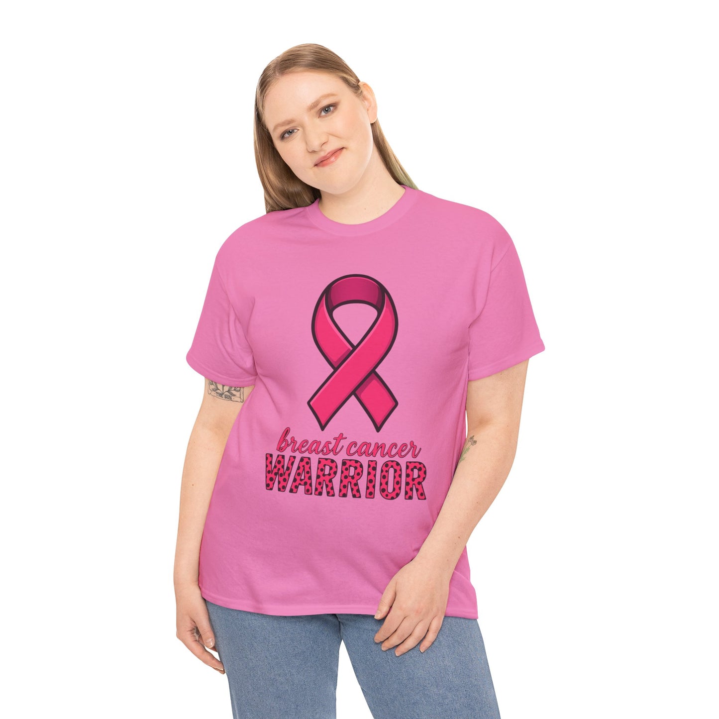 Breast Cancer Warrior Pink Ribbon Tee