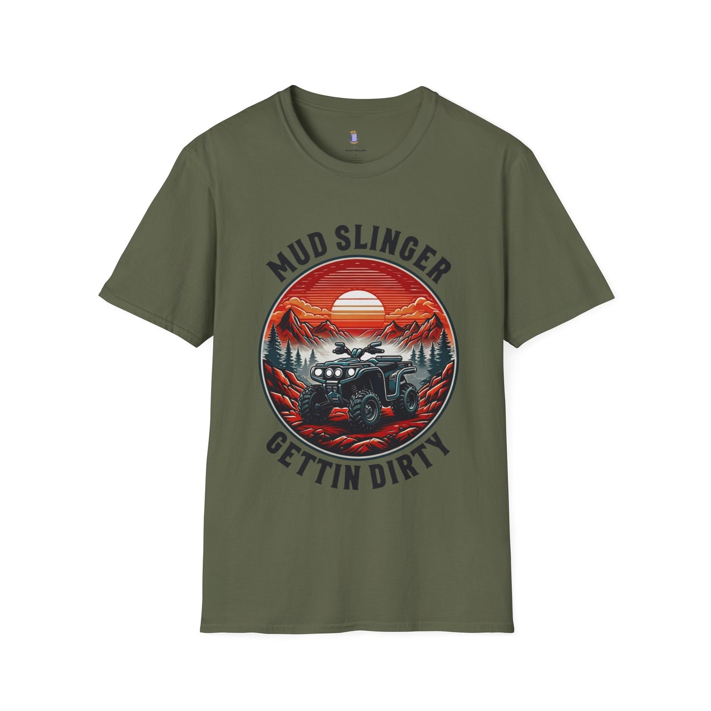 Mud Slinger Unisex Softstyle T-Shirt, Adventure Tee, Off-Road Enthusiast Shirt, Gift for Mud Lovers, Outdoor Sportswear, Gettin Dirty Tee