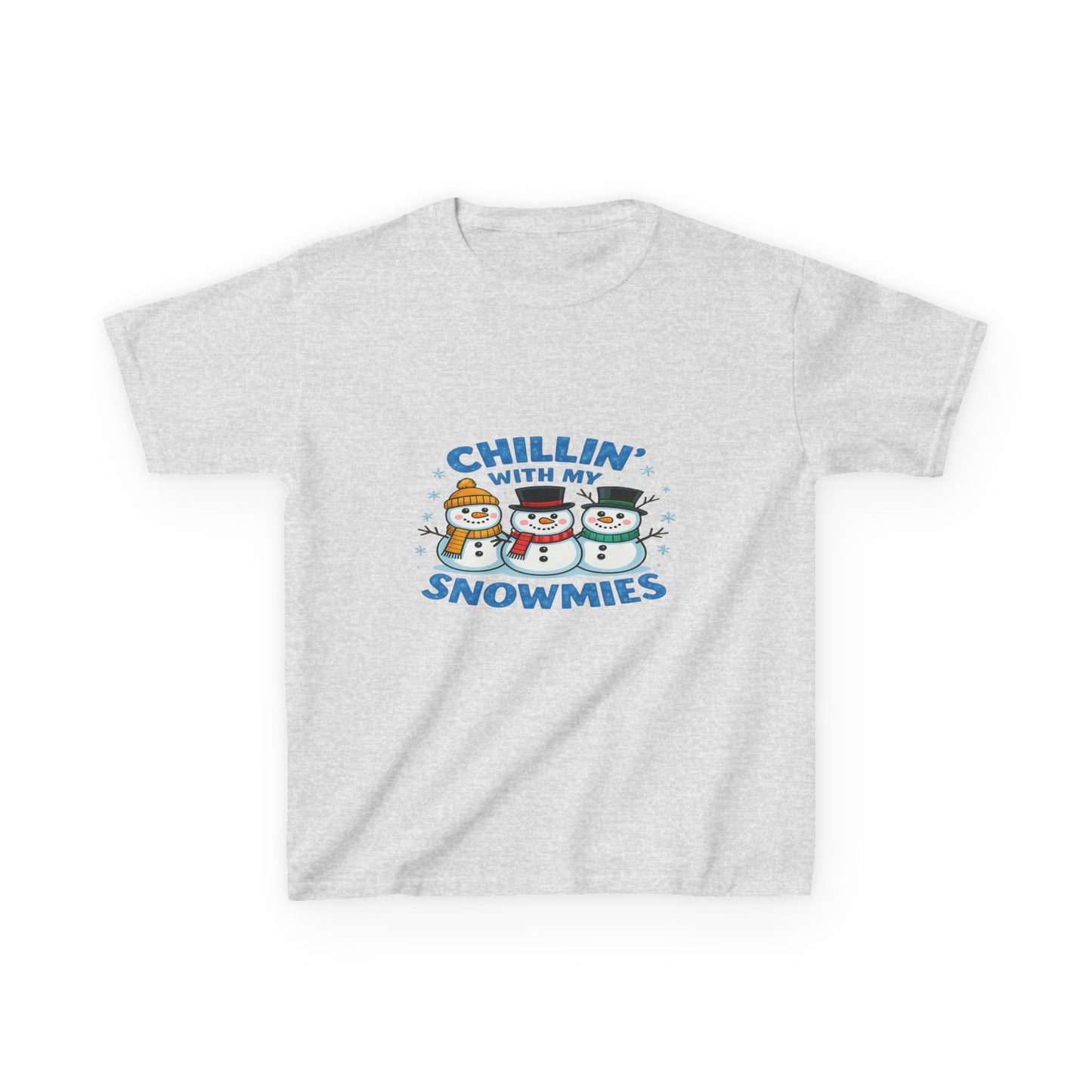 Chillin' with My Snowmies Christmas Tee - Kids Holiday Shirt
