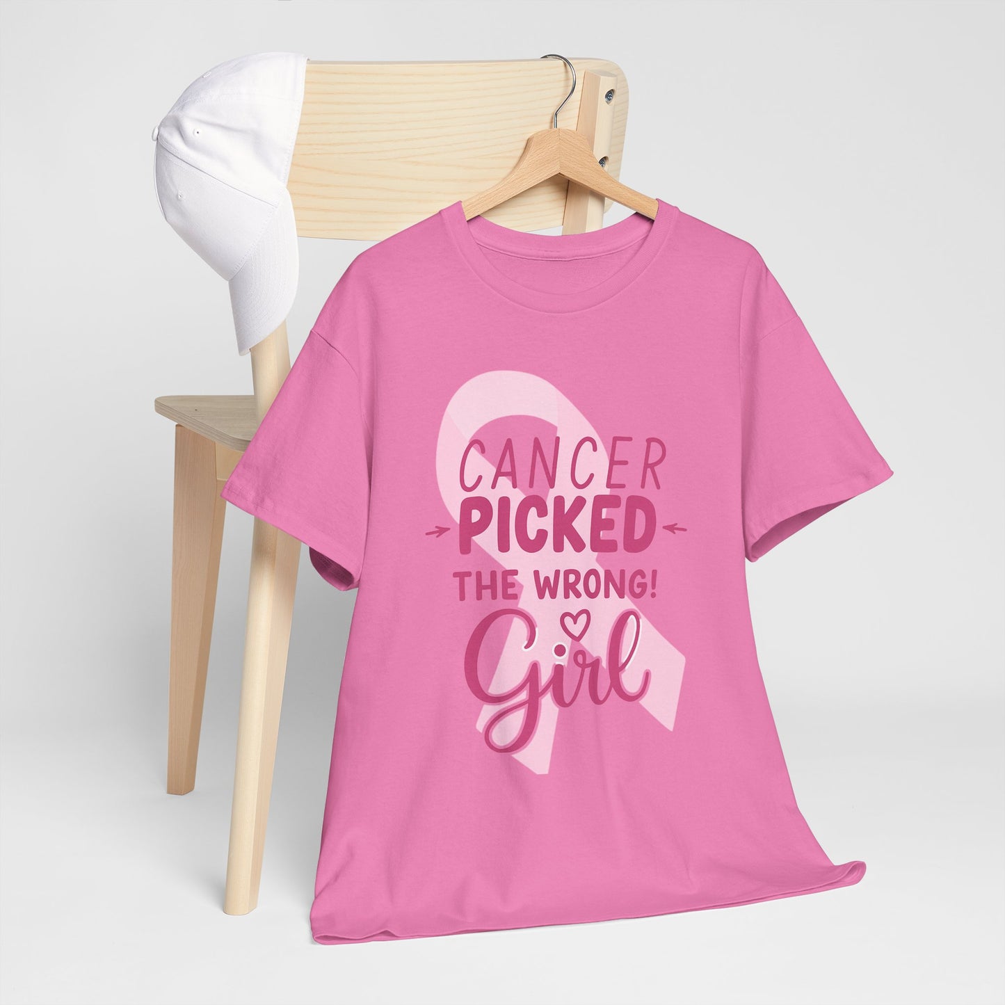 Cancer: The Wrong Picked Girl - Pink Ribbon Tee