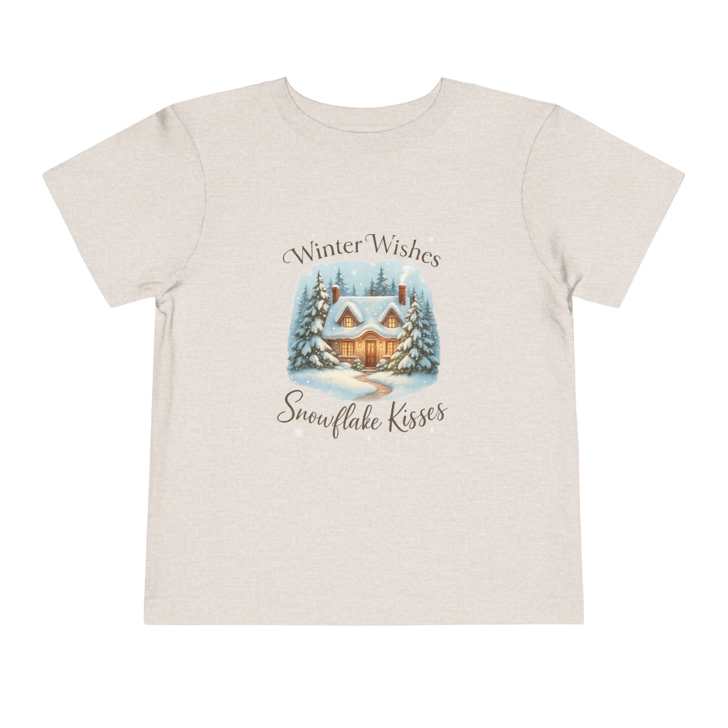 Winter Wishes Cottage Christmas Tee - Toddler Holiday