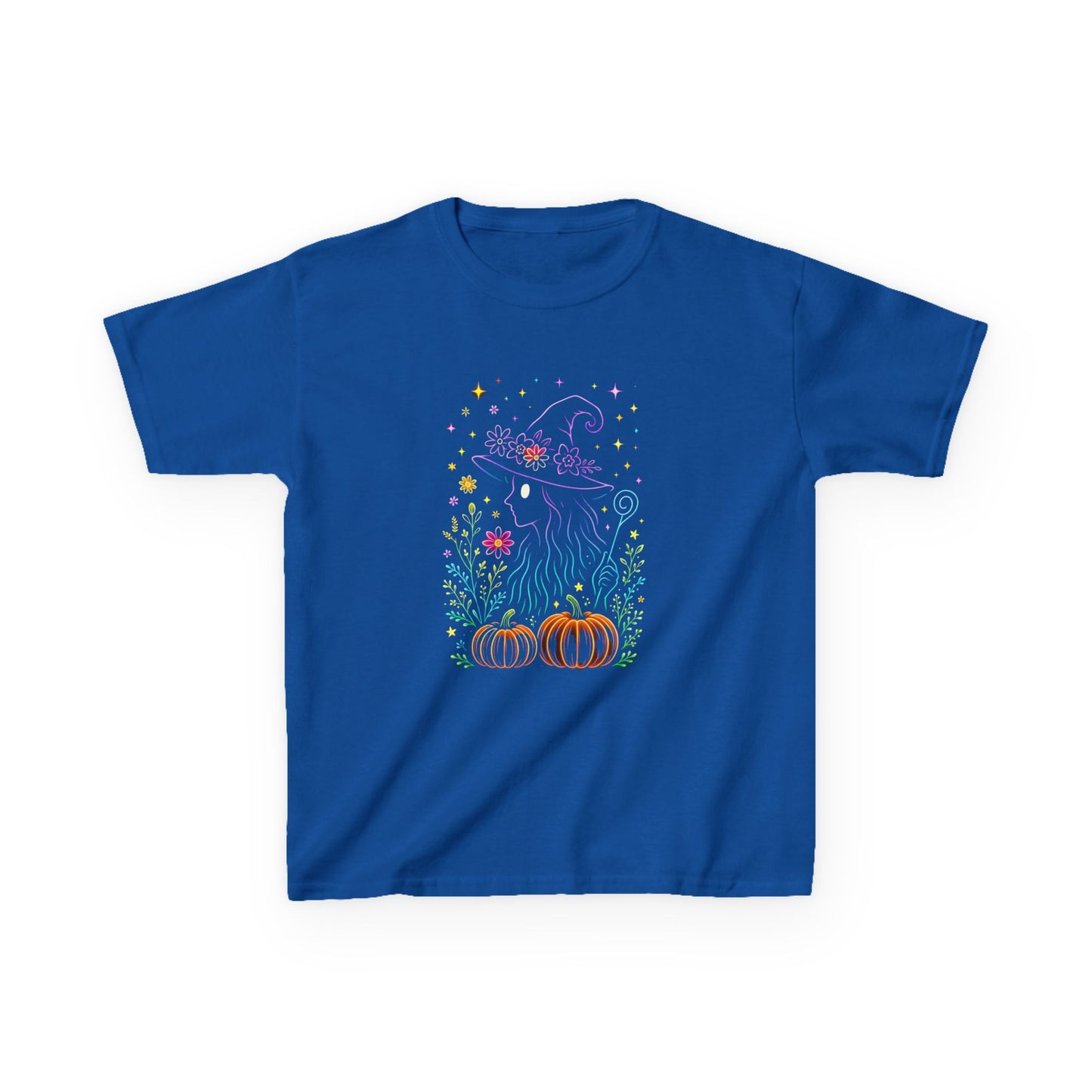 Pastel Witch Silhouette Dinosaur Tee - Holiday Fun!