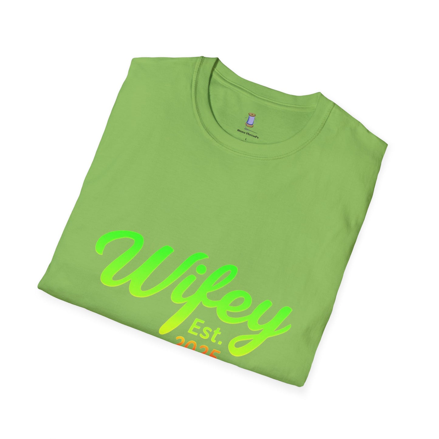Wifey Est. 2025 T-Shirt, Bridal Shower Gift, Newlywed Apparel, Wedding Favor, Engagement Celebration Tee, Cute Couple Top