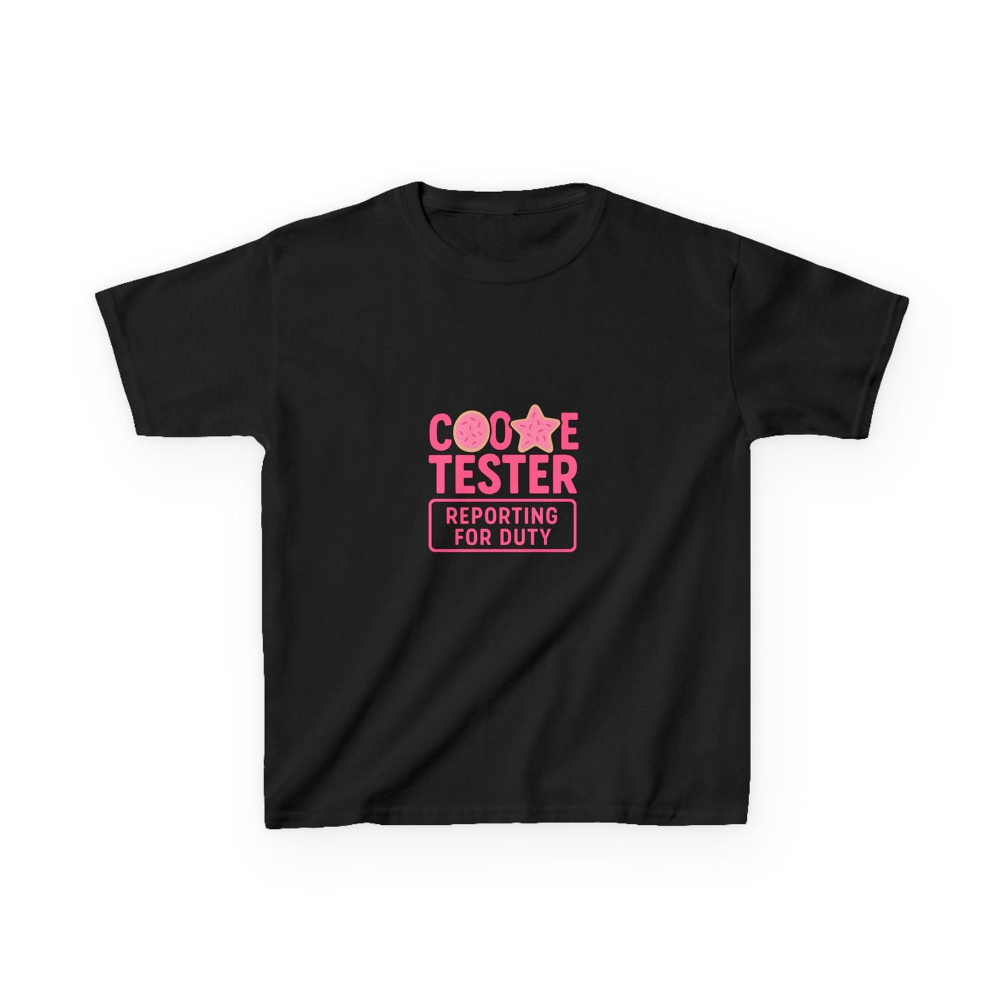 Cookie Tester Dino Christmas Tee - Kids Holiday Shirt
