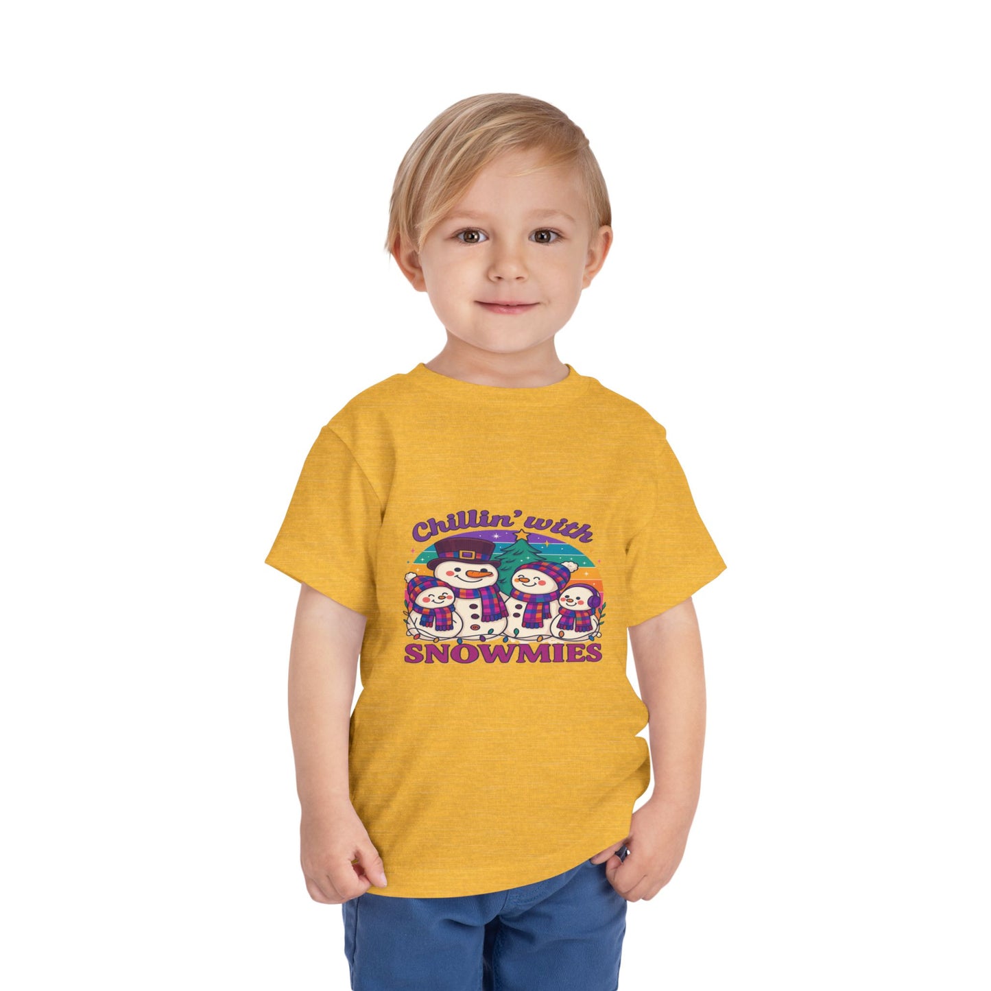 Chillin' with Snowmies Toddler Christmas Tee