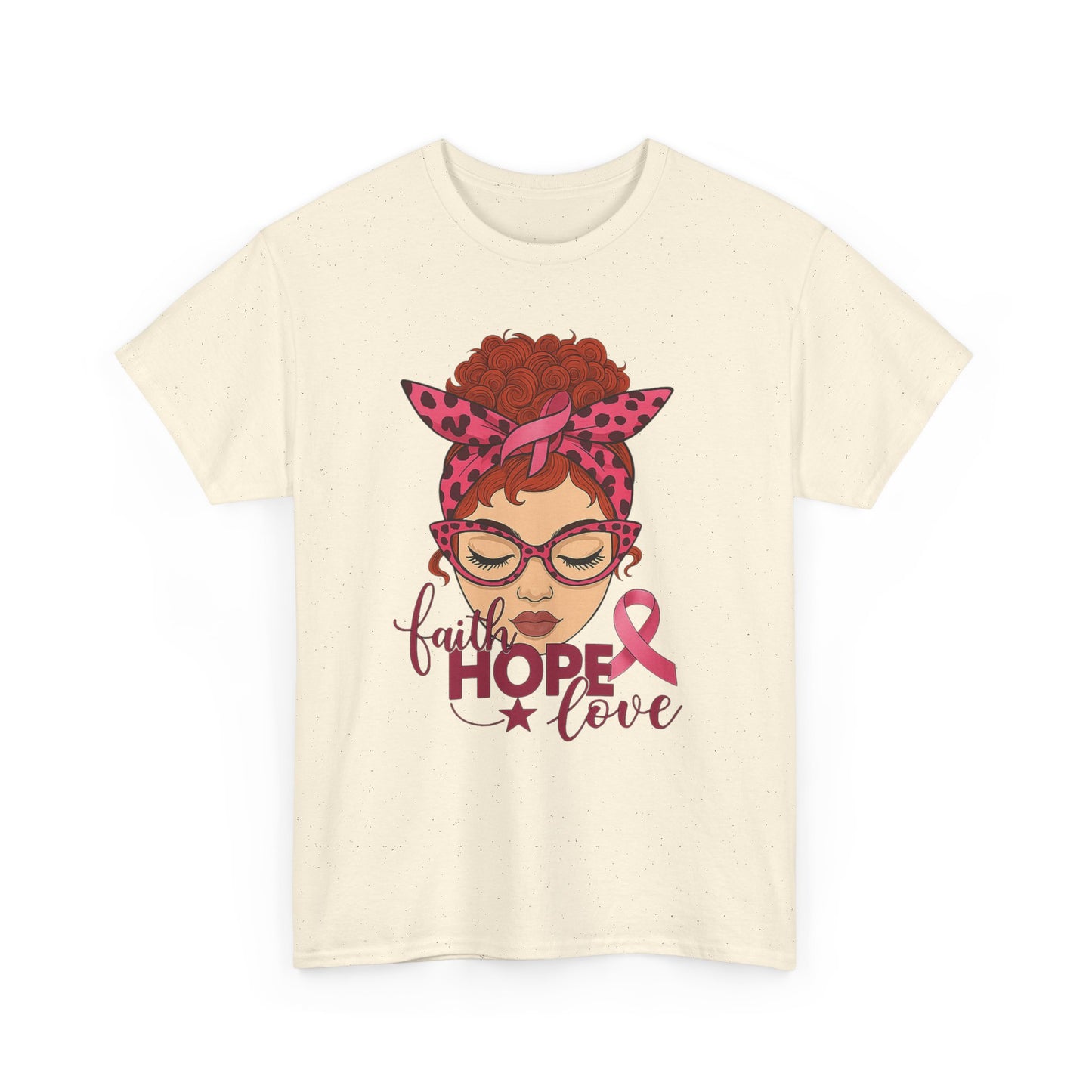 Hope, Faith & Love: Pink Ribbon Awareness Tee
