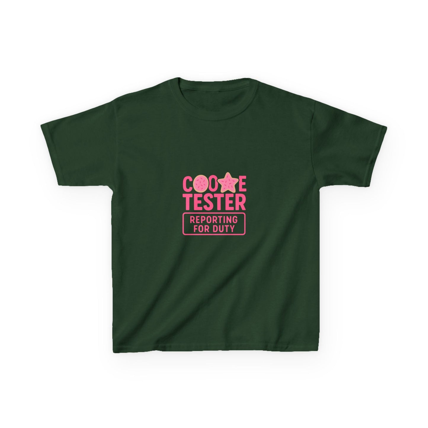 Cookie Tester Dino Christmas Tee - Kids Holiday Shirt