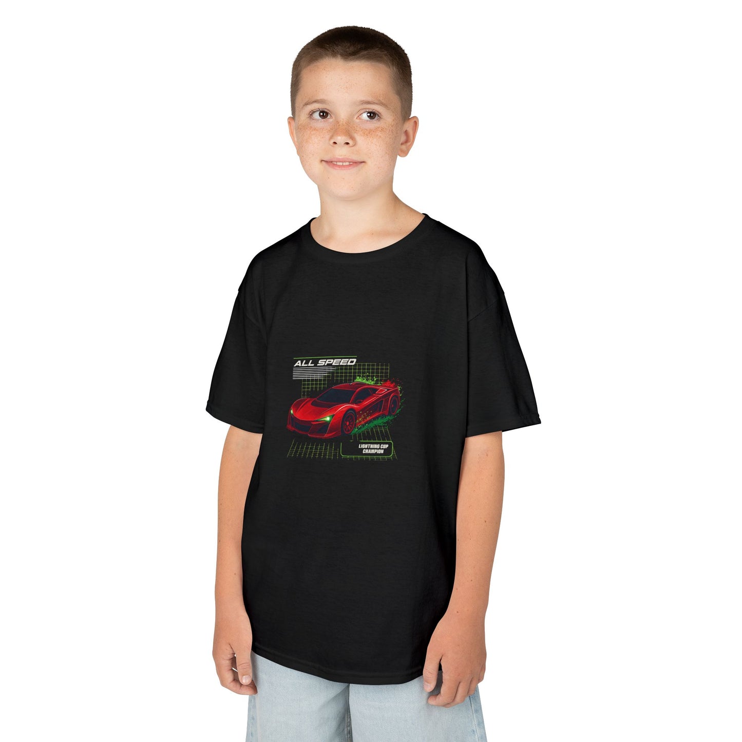 Kids Race Car Tee - Cool Car Graphic Shirt for Kids, Boys and Girls Casual Wear, Birthday Gift, Playtime Fun, Sports Themed Apparel